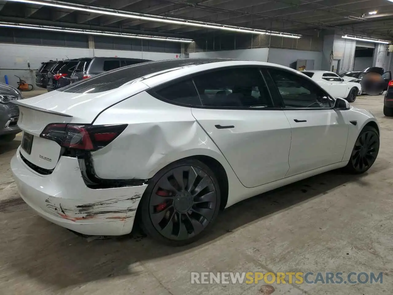 3 fotografías del automóvil dañado 5YJ3E1EC1PF695933 TESLA MODEL 3 2023