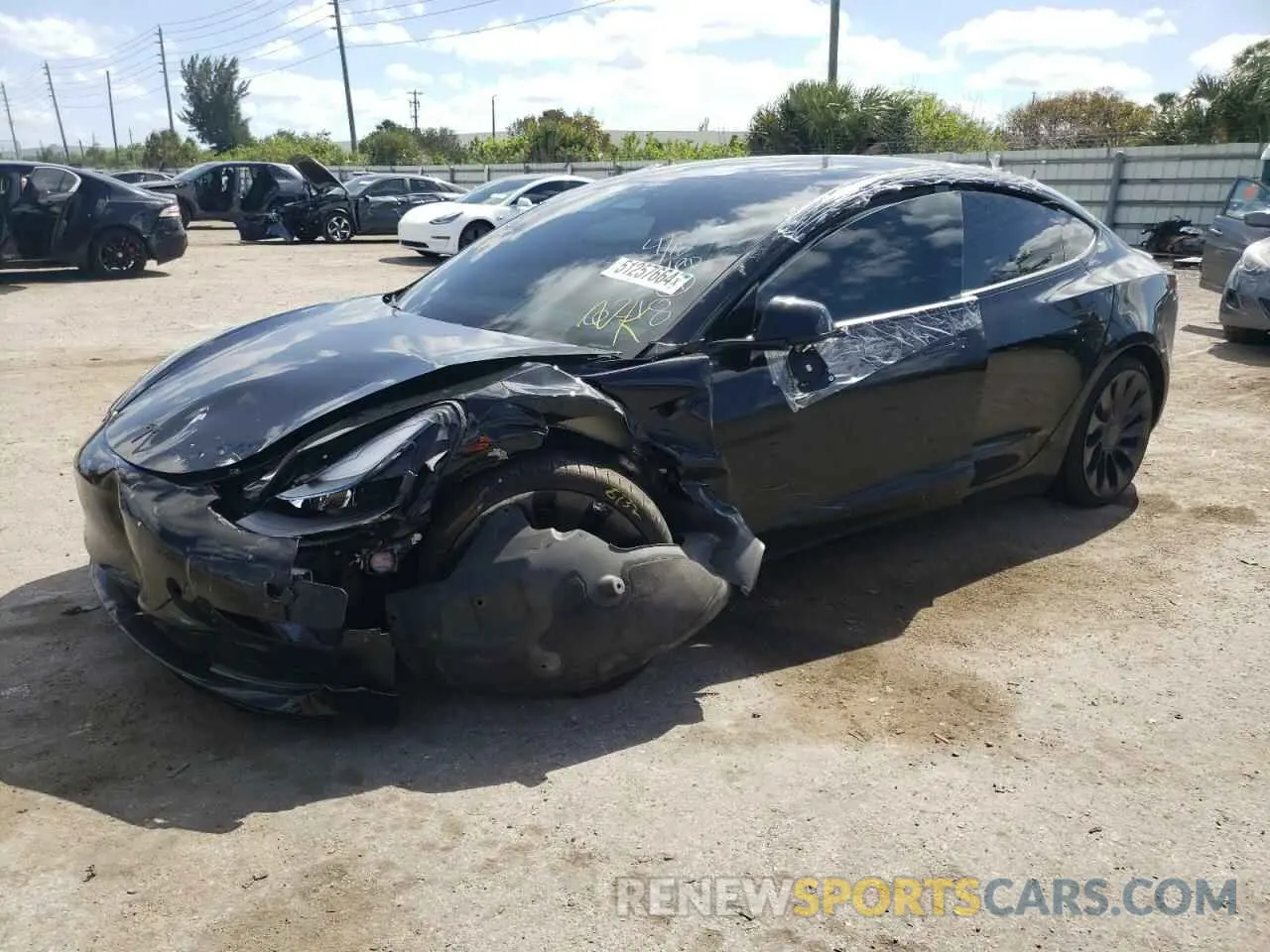 1 fotografías del automóvil dañado 5YJ3E1EC2PF406218 TESLA MODEL 3 2023