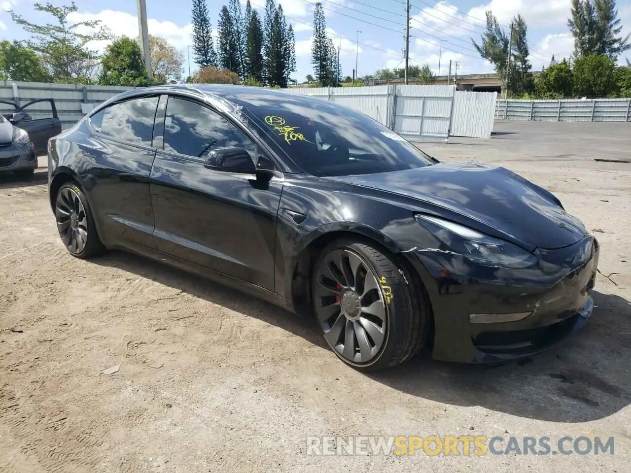 4 fotografías del automóvil dañado 5YJ3E1EC2PF406218 TESLA MODEL 3 2023