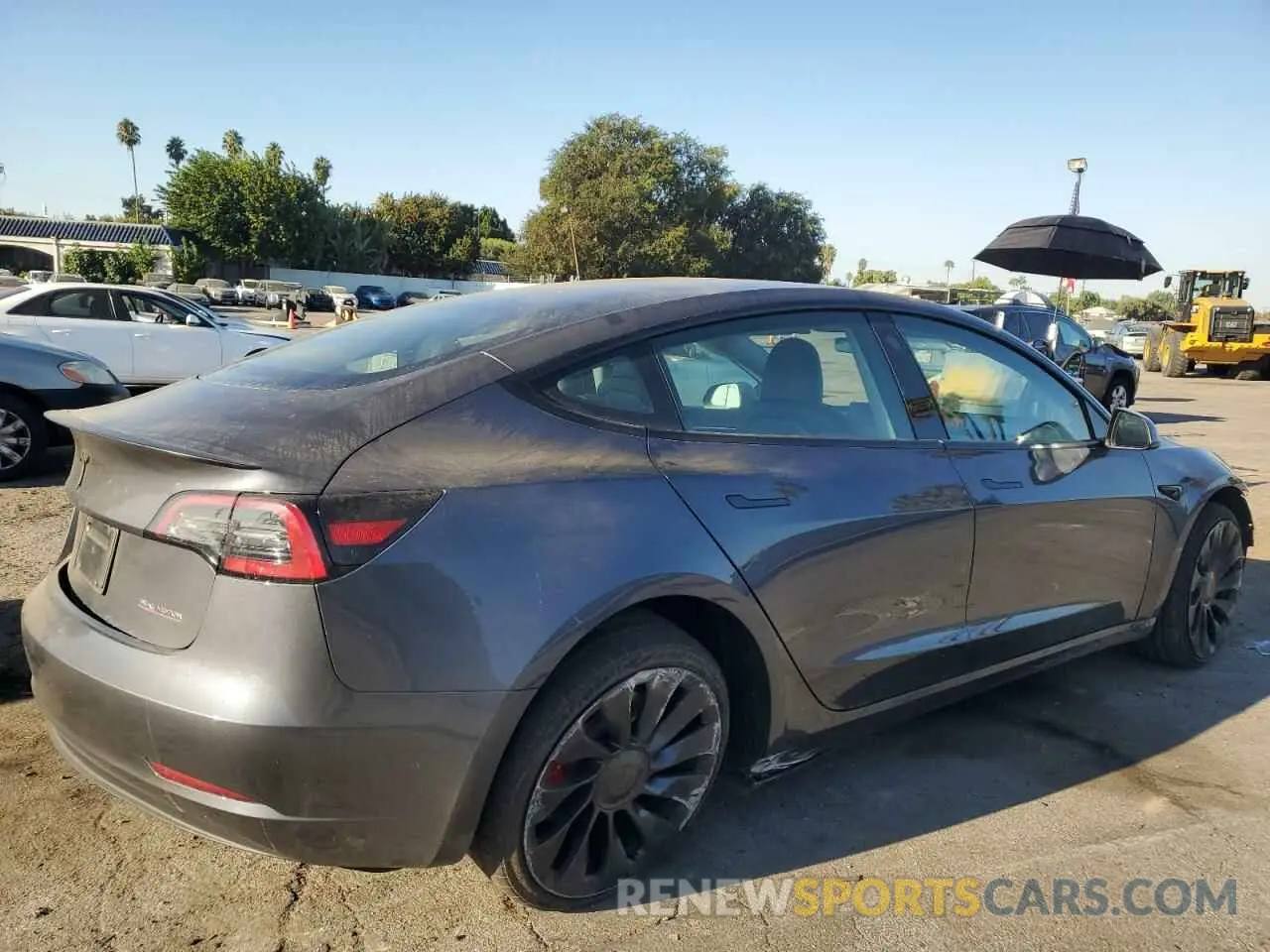3 fotografías del automóvil dañado 5YJ3E1EC2PF584565 TESLA MODEL 3 2023