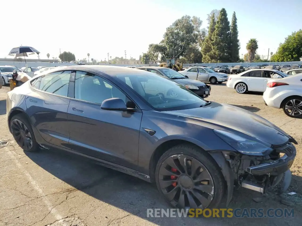 4 fotografías del automóvil dañado 5YJ3E1EC2PF584565 TESLA MODEL 3 2023