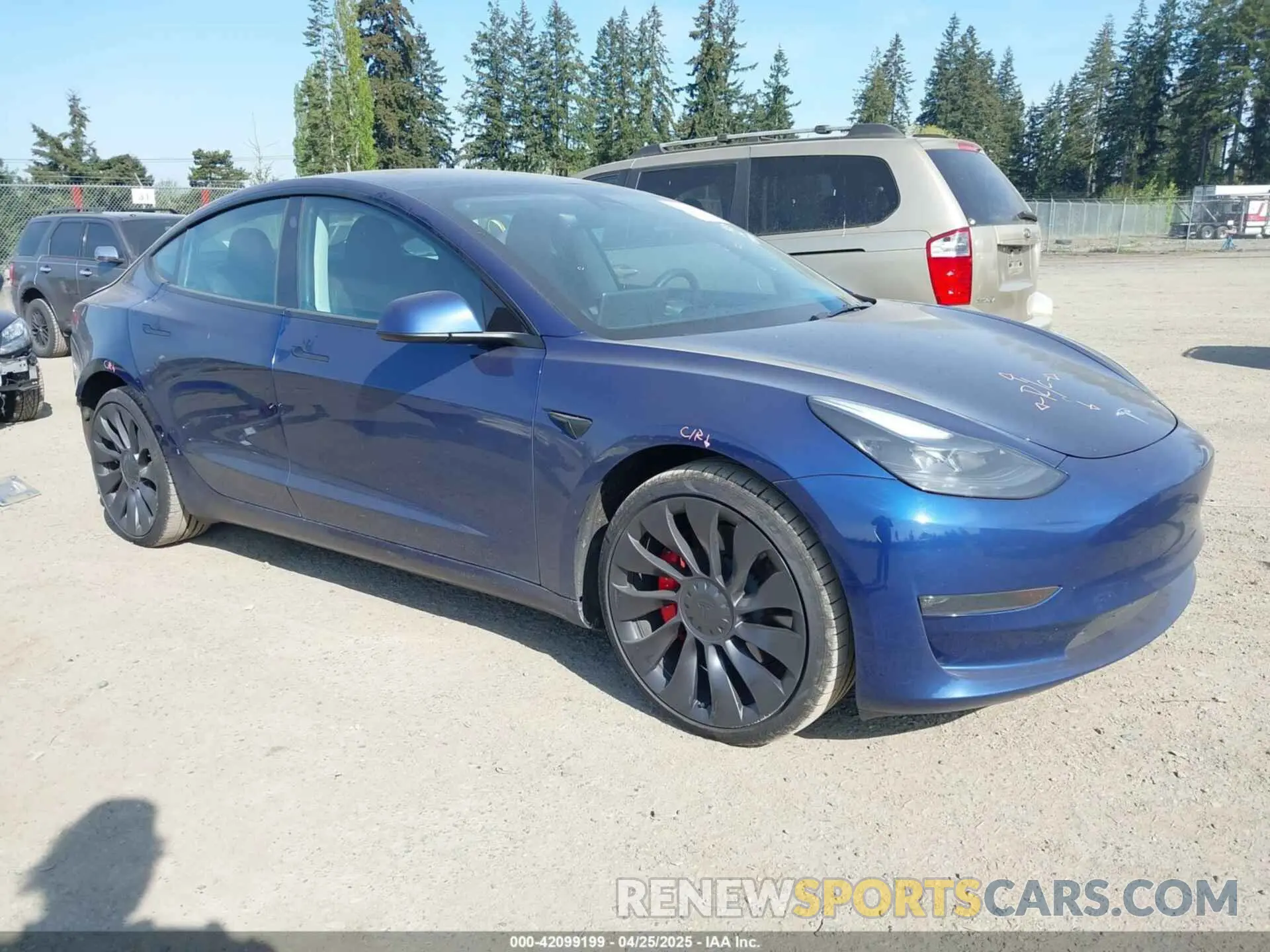 1 fotografías del automóvil dañado 5YJ3E1EC2PF679613 TESLA MODEL 3 2023