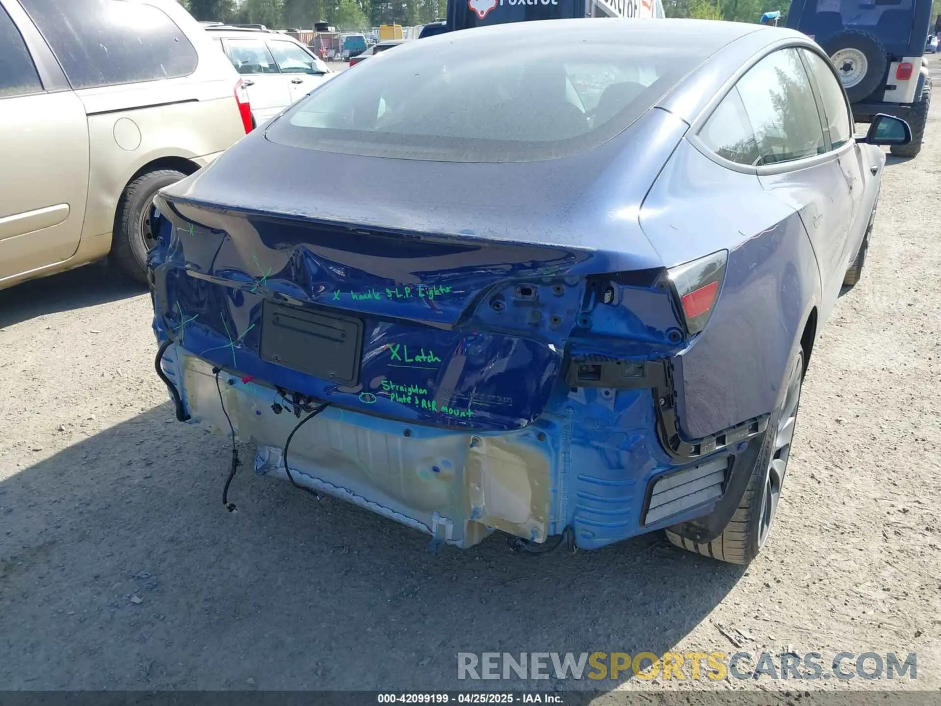 6 fotografías del automóvil dañado 5YJ3E1EC2PF679613 TESLA MODEL 3 2023