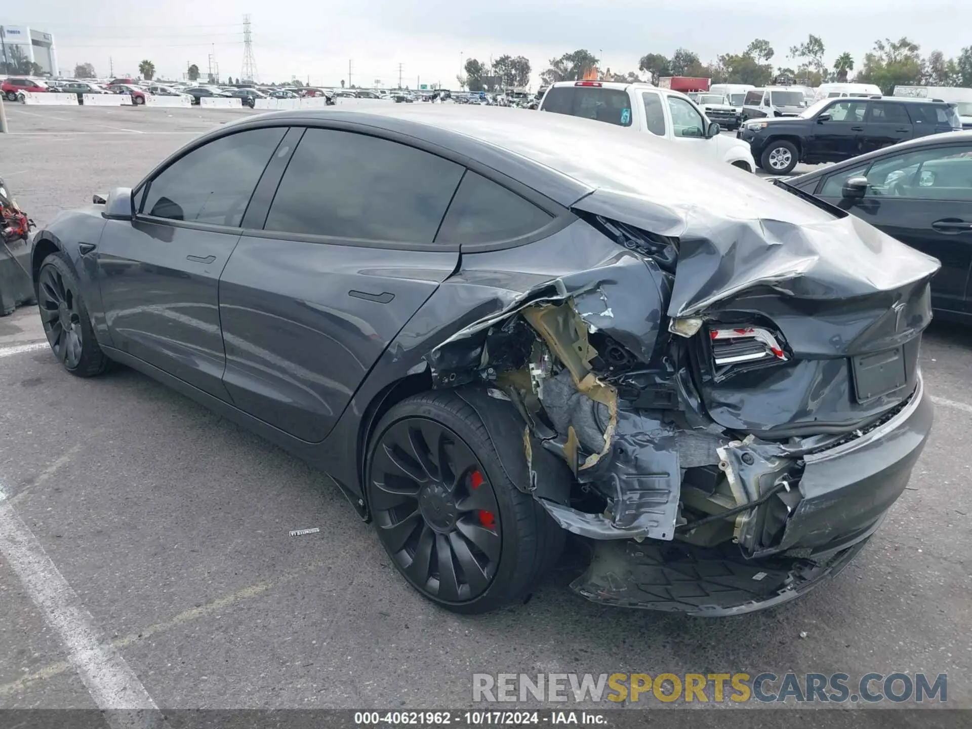 3 fotografías del automóvil dañado 5YJ3E1EC2PF712755 TESLA MODEL 3 2023