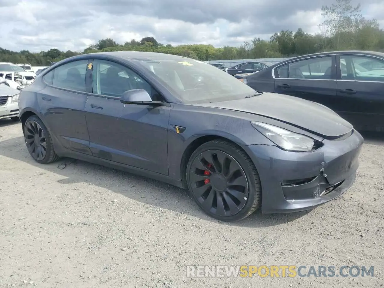 4 fotografías del automóvil dañado 5YJ3E1EC3PF405689 TESLA MODEL 3 2023
