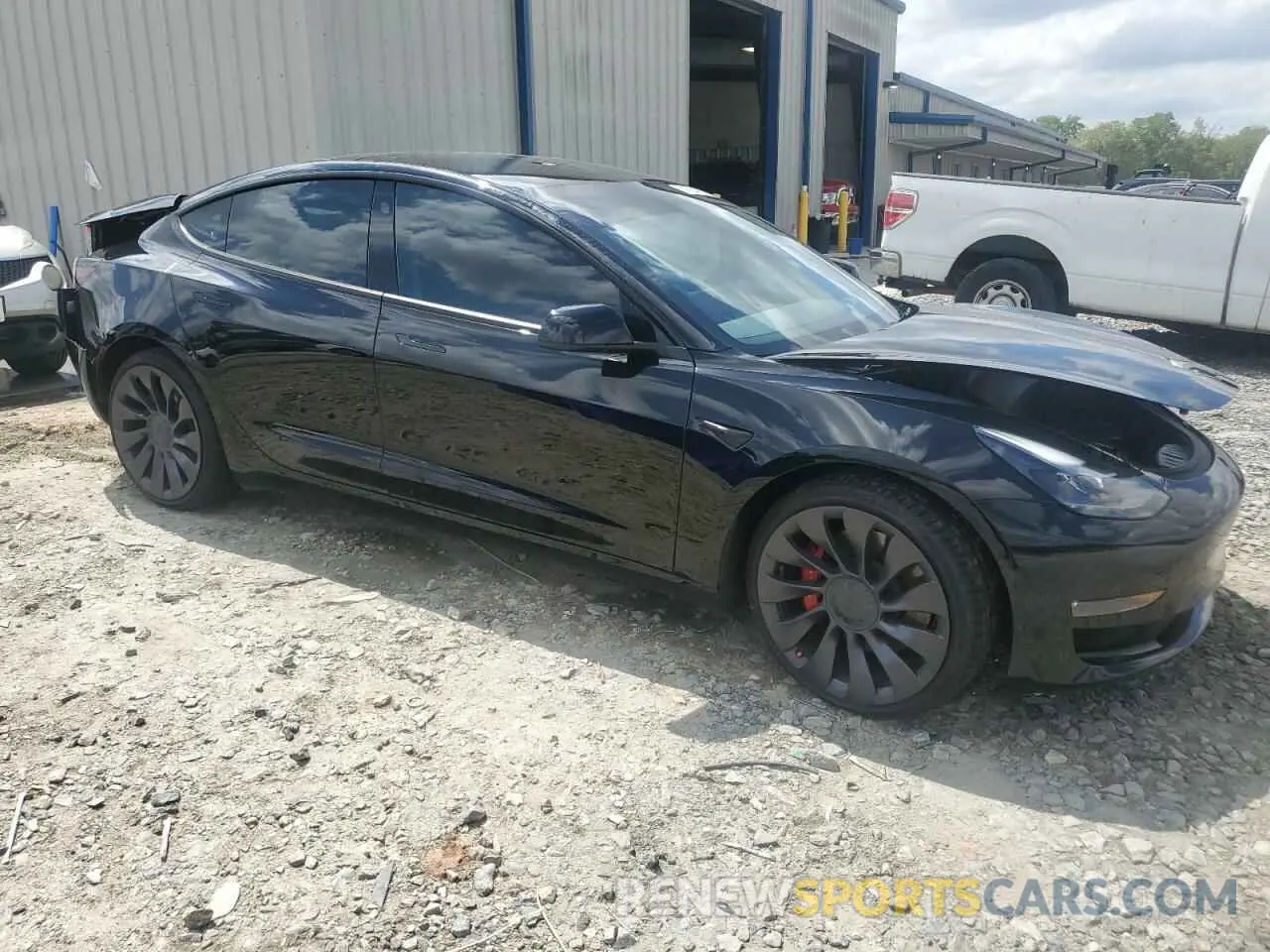 4 fotografías del automóvil dañado 5YJ3E1EC3PF704244 TESLA MODEL 3 2023