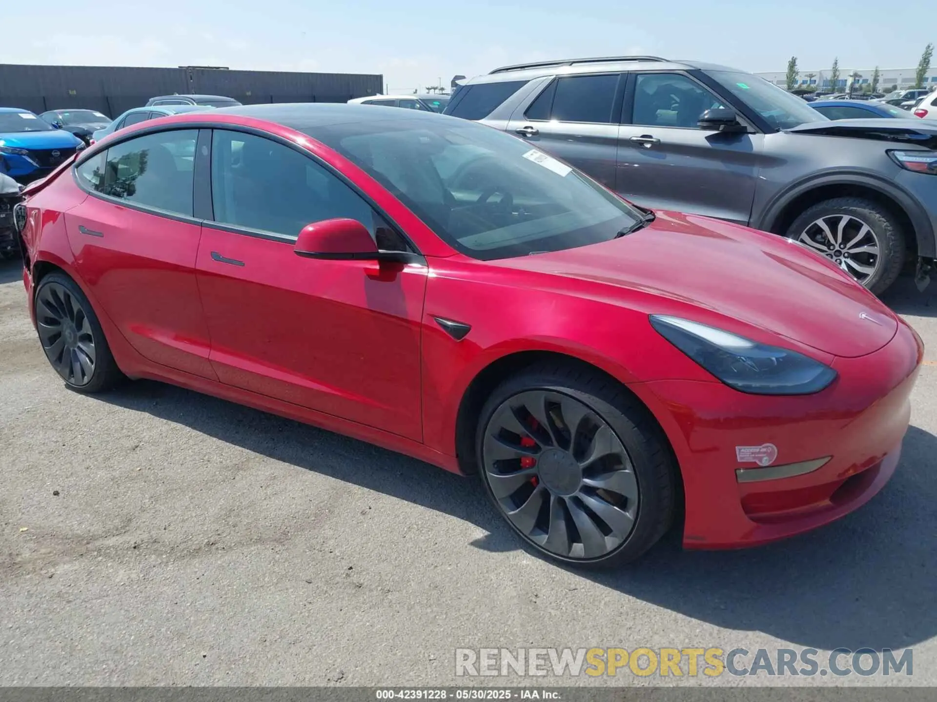 1 fotografías del automóvil dañado 5YJ3E1EC4PF393777 TESLA MODEL 3 2023