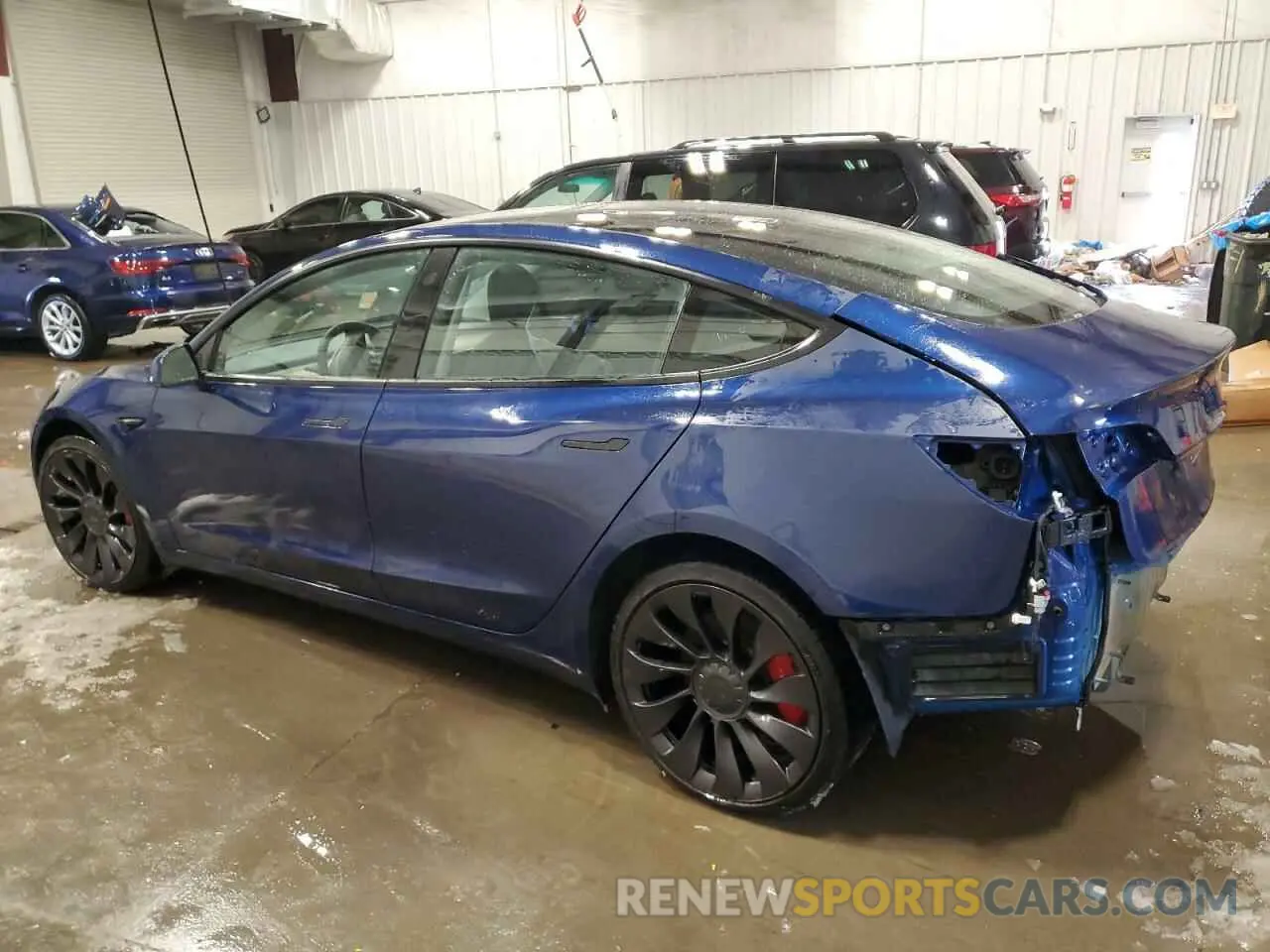 2 fotografías del automóvil dañado 5YJ3E1EC4PF511357 TESLA MODEL 3 2023