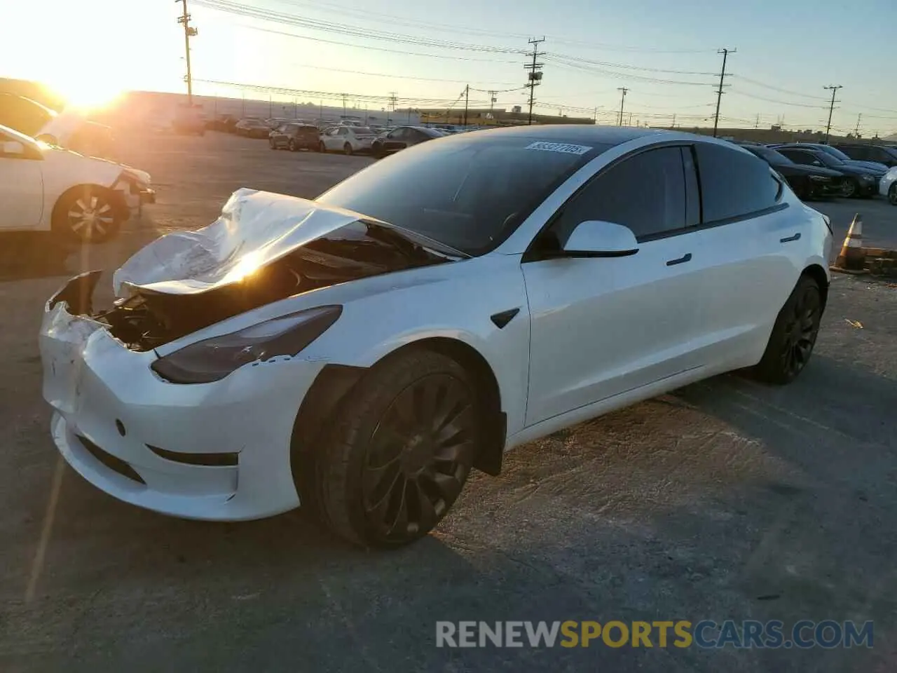 1 fotografías del automóvil dañado 5YJ3E1EC4PF518549 TESLA MODEL 3 2023