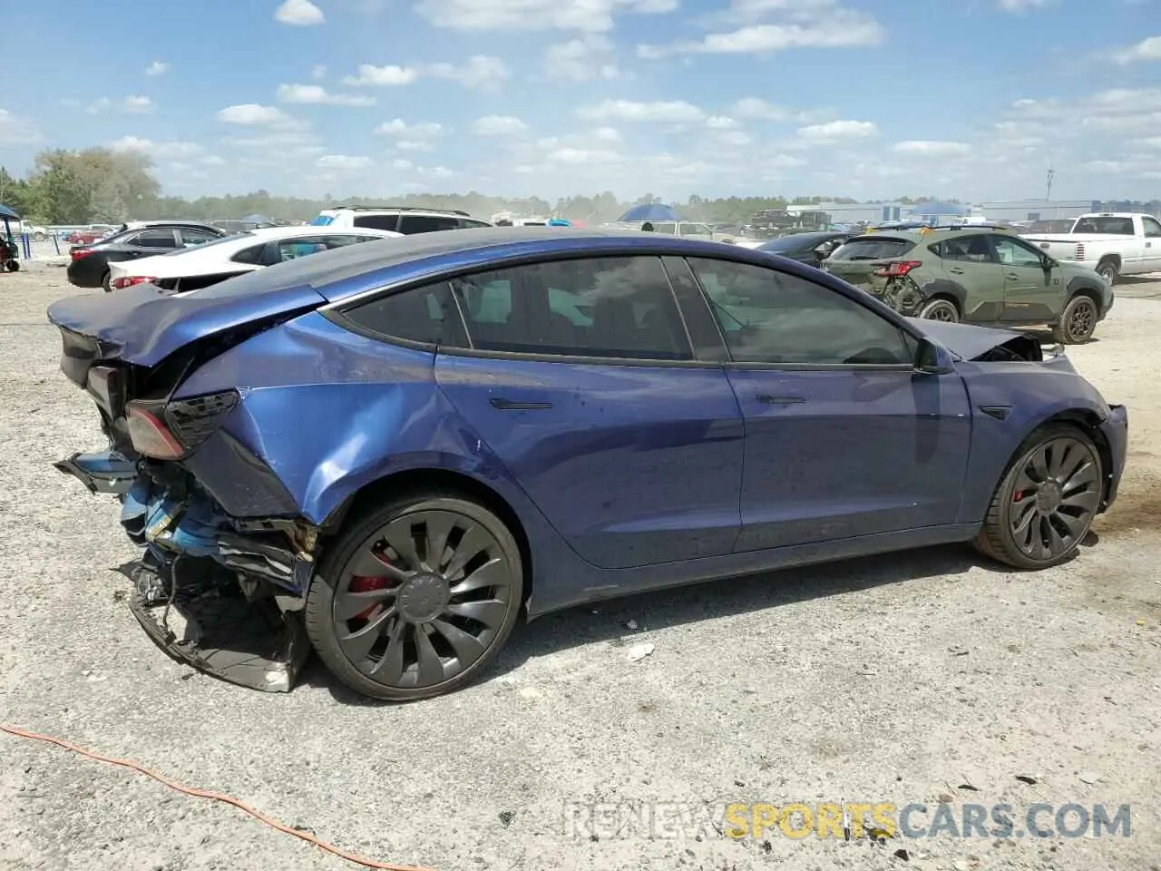3 fotografías del automóvil dañado 5YJ3E1EC4PF558646 TESLA MODEL 3 2023