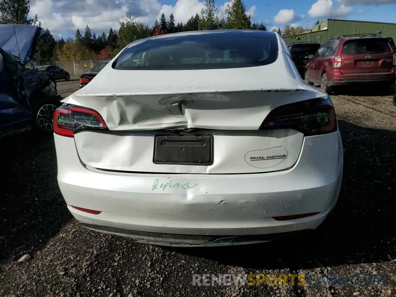6 fotografías del automóvil dañado 5YJ3E1EC4PF586916 TESLA MODEL 3 2023