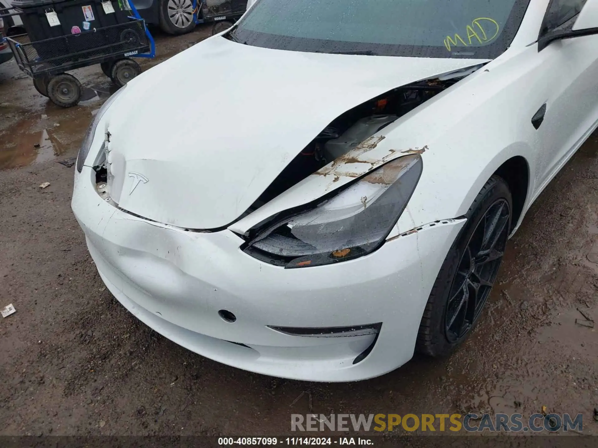 19 fotografías del automóvil dañado 5YJ3E1EC4PF628033 TESLA MODEL 3 2023