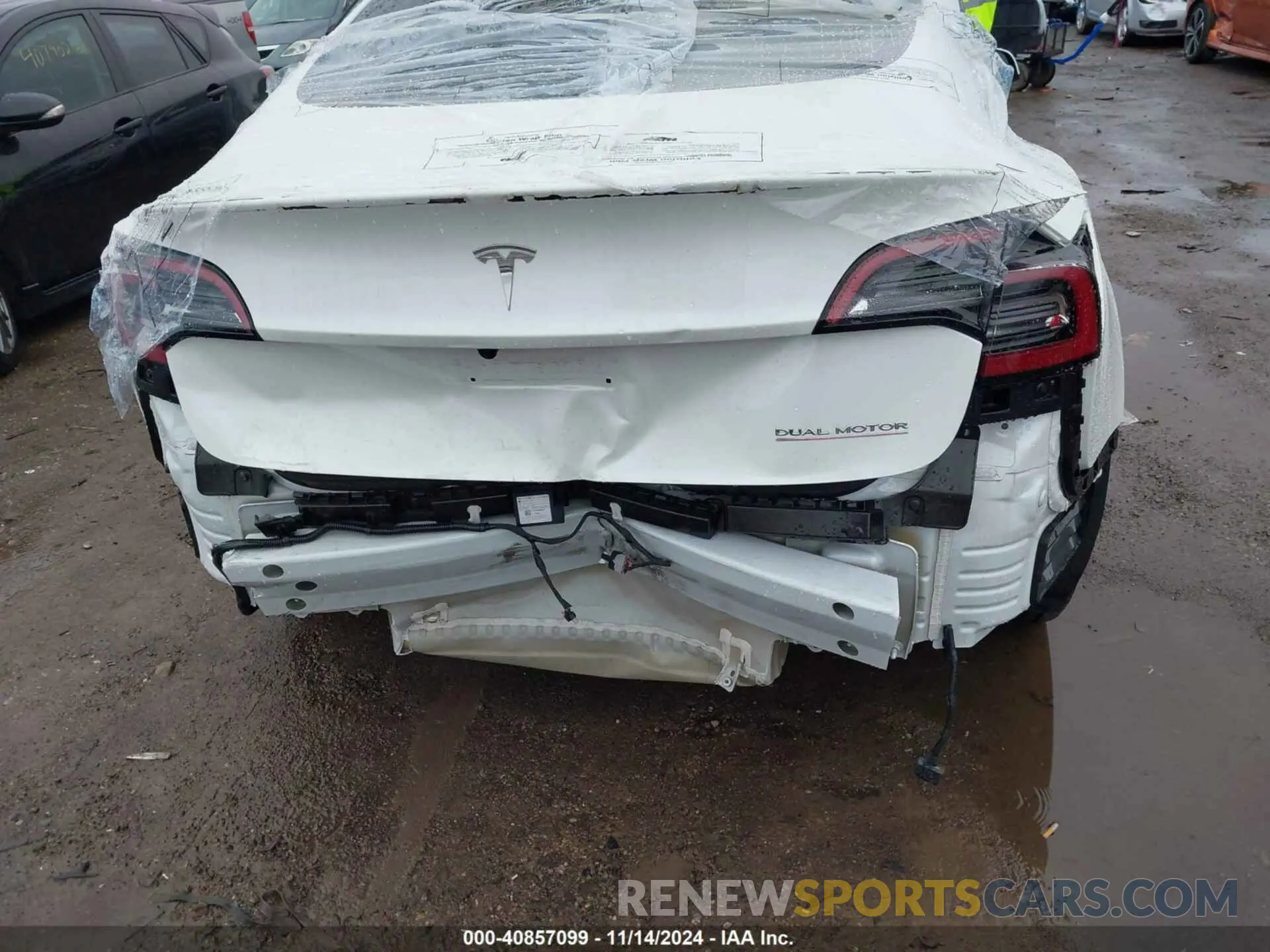 6 fotografías del automóvil dañado 5YJ3E1EC4PF628033 TESLA MODEL 3 2023