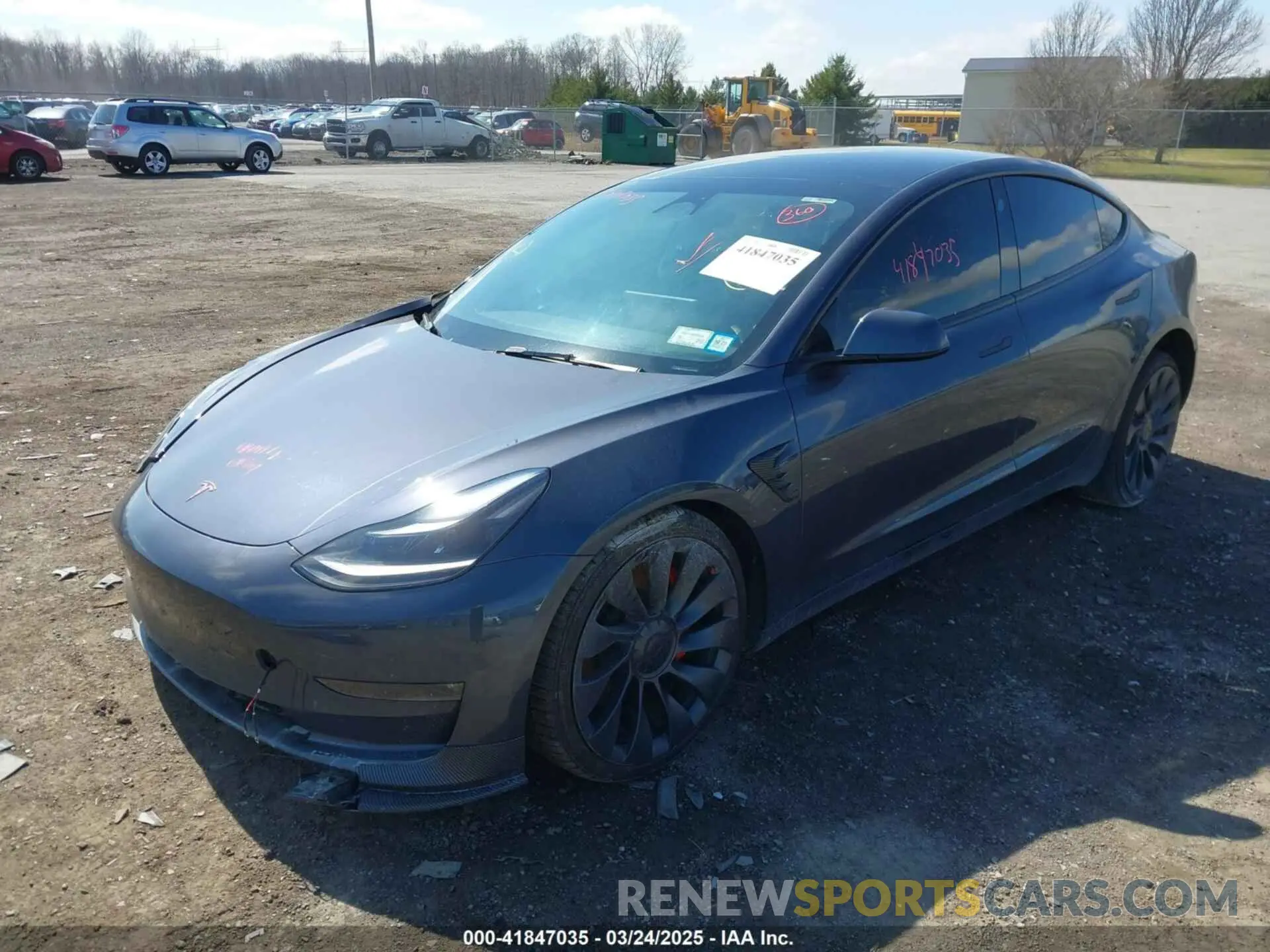 2 fotografías del automóvil dañado 5YJ3E1EC4PF633961 TESLA MODEL 3 2023