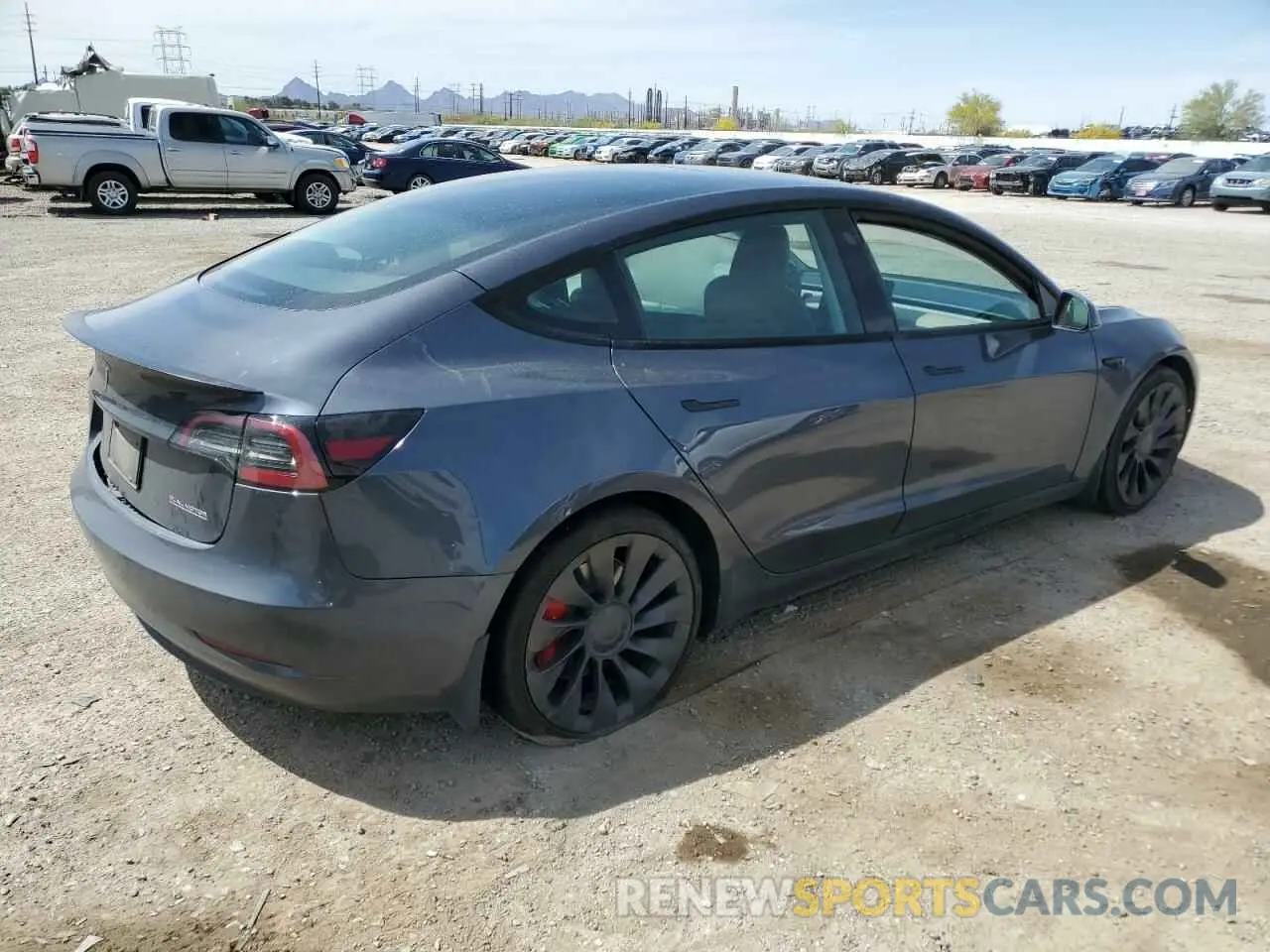 3 fotografías del automóvil dañado 5YJ3E1EC5PF633483 TESLA MODEL 3 2023