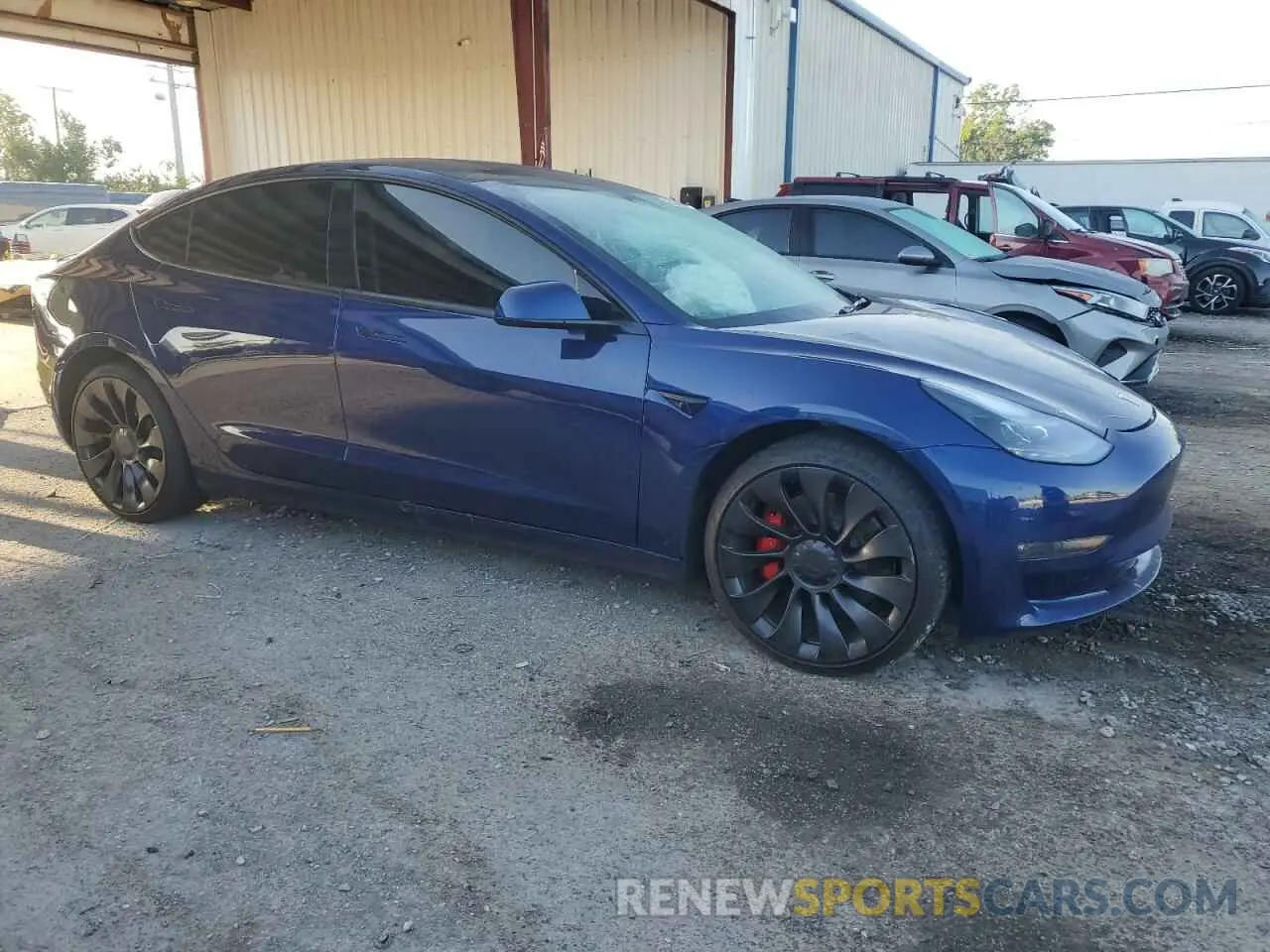4 fotografías del automóvil dañado 5YJ3E1EC5PF634178 TESLA MODEL 3 2023