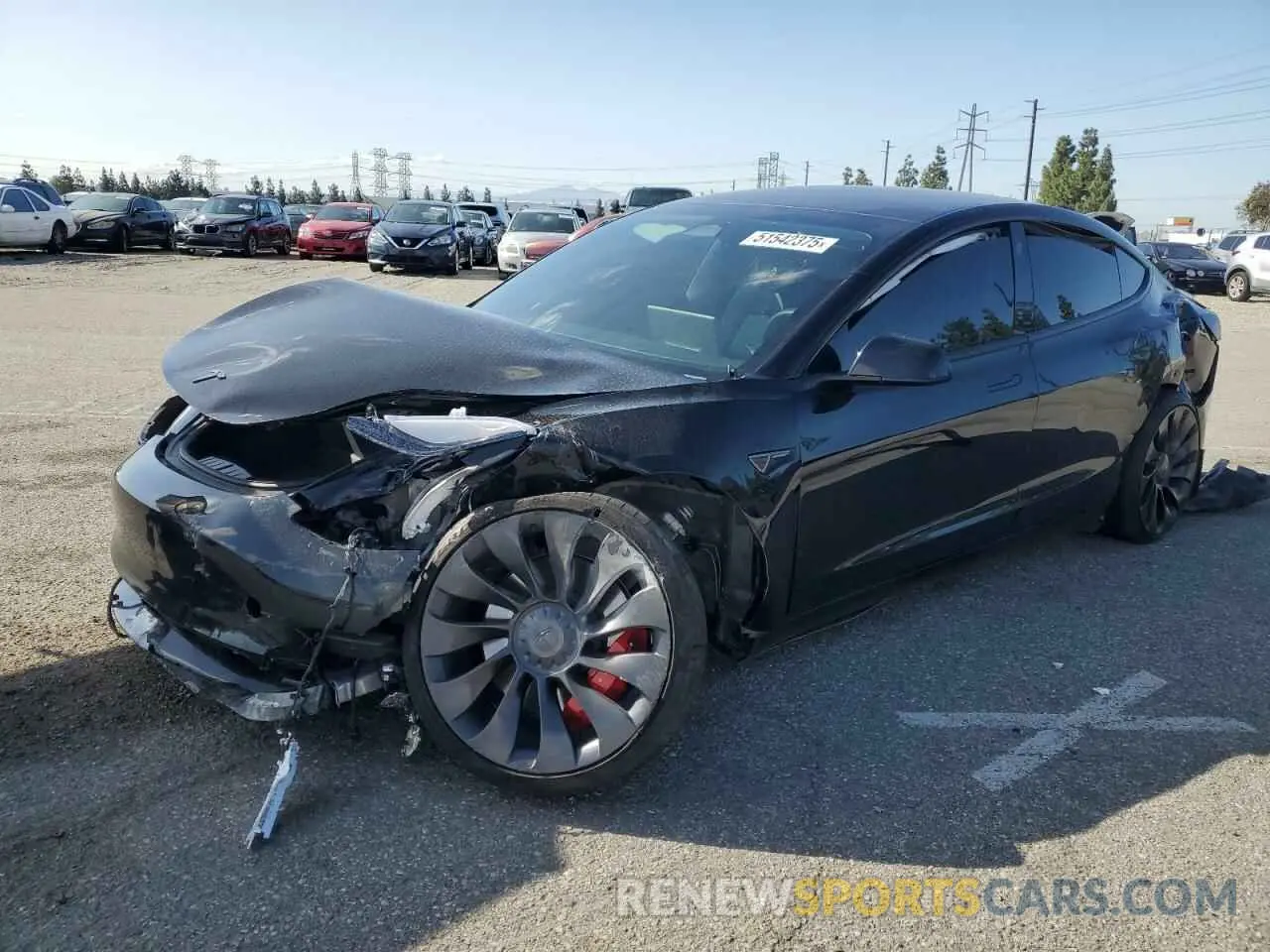 1 fotografías del automóvil dañado 5YJ3E1EC5PF681114 TESLA MODEL 3 2023