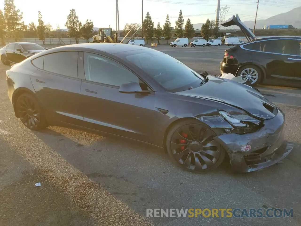 4 fotografías del automóvil dañado 5YJ3E1EC5PF691822 TESLA MODEL 3 2023