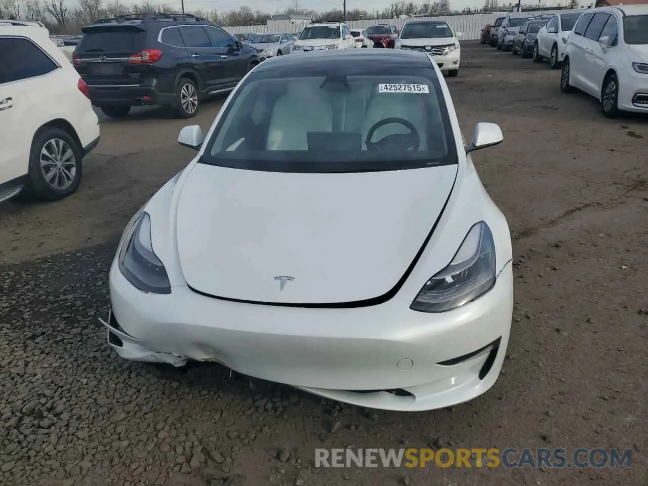5 fotografías del automóvil dañado 5YJ3E1EC6PF399676 TESLA MODEL 3 2023