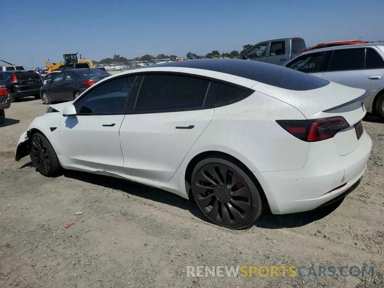 2 fotografías del automóvil dañado 5YJ3E1EC6PF461190 TESLA MODEL 3 2023