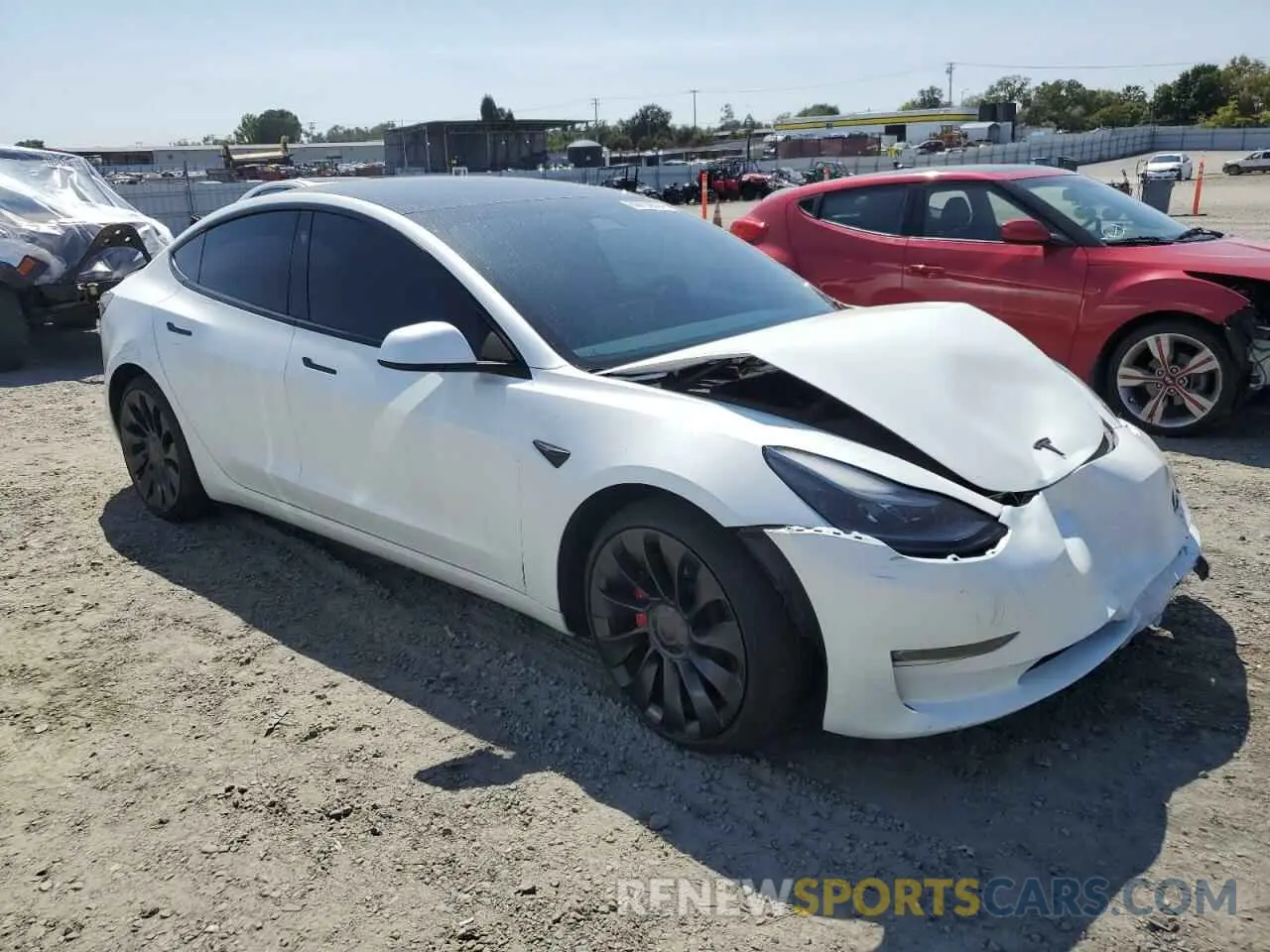 4 fotografías del automóvil dañado 5YJ3E1EC6PF461190 TESLA MODEL 3 2023