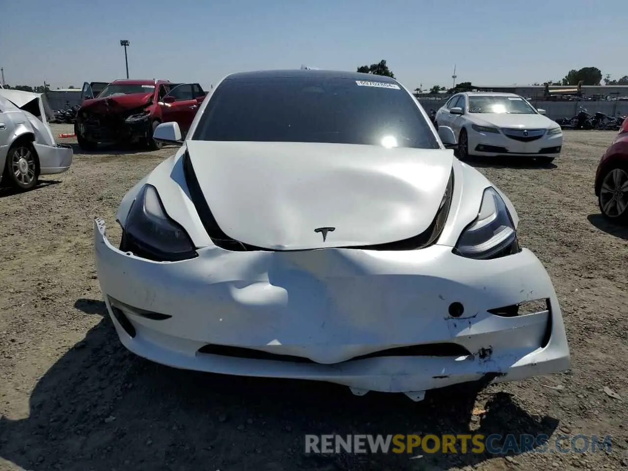 5 fotografías del automóvil dañado 5YJ3E1EC6PF461190 TESLA MODEL 3 2023