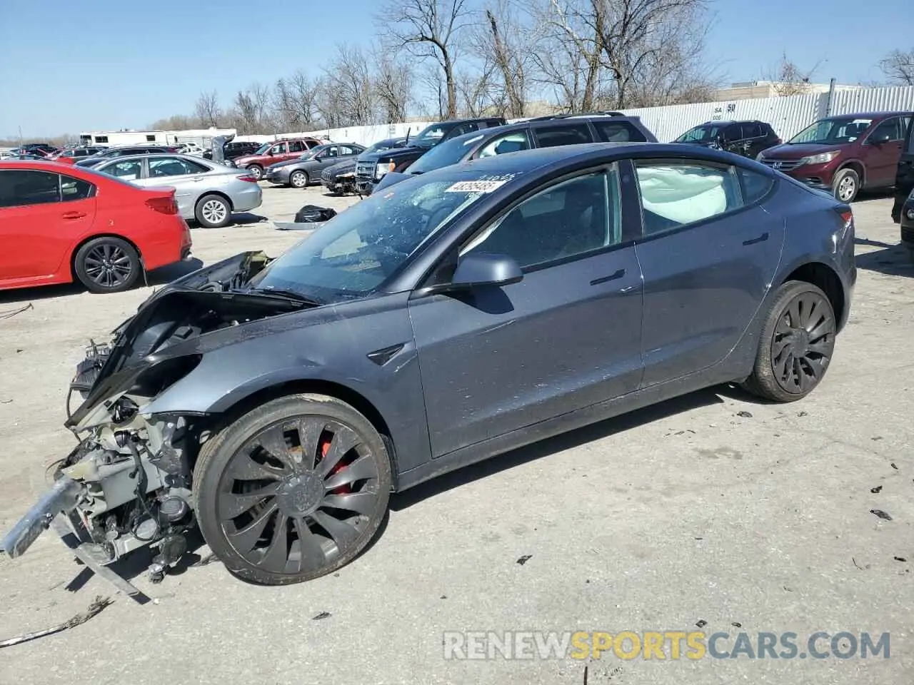 1 fotografías del automóvil dañado 5YJ3E1EC6PF542853 TESLA MODEL 3 2023
