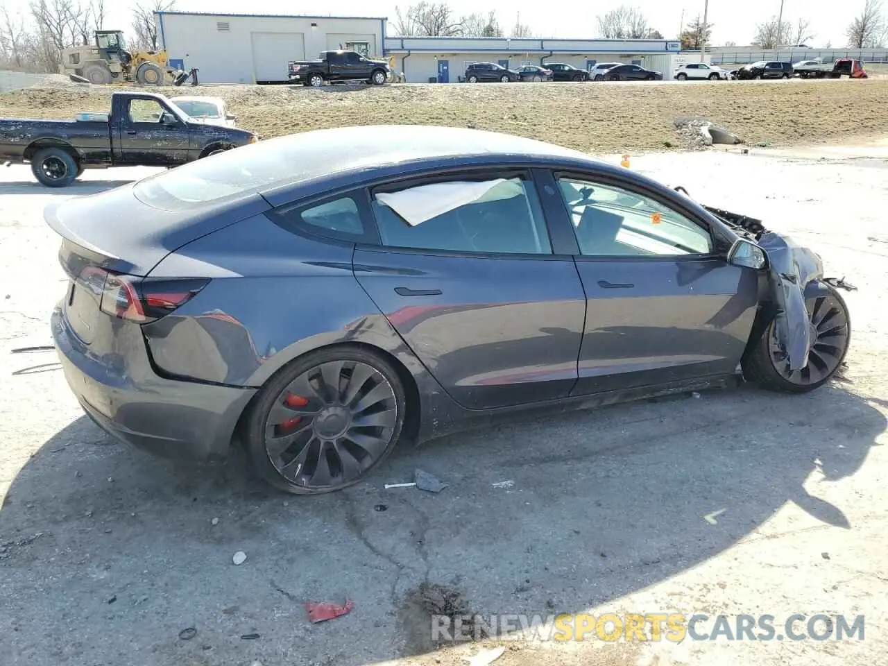 3 fotografías del automóvil dañado 5YJ3E1EC6PF542853 TESLA MODEL 3 2023