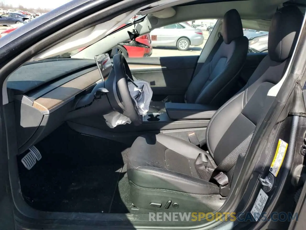 7 fotografías del automóvil dañado 5YJ3E1EC6PF542853 TESLA MODEL 3 2023