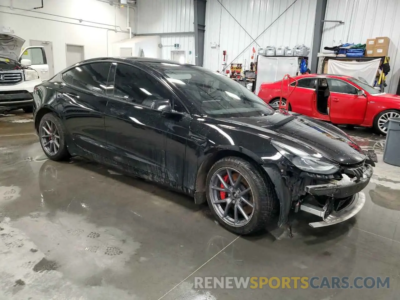4 fotografías del automóvil dañado 5YJ3E1EC7PF399105 TESLA MODEL 3 2023