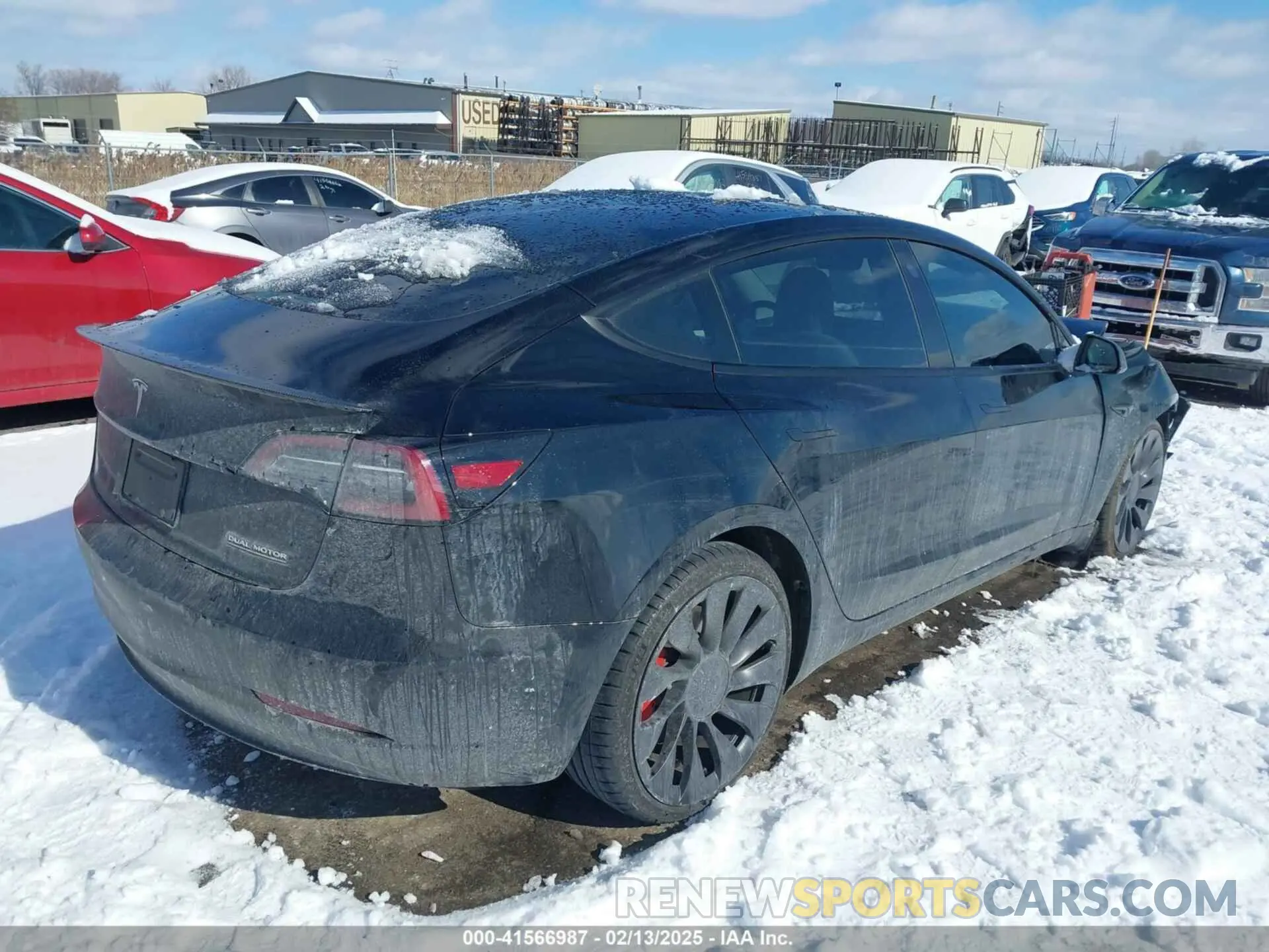 4 fotografías del automóvil dañado 5YJ3E1EC7PF423161 TESLA MODEL 3 2023