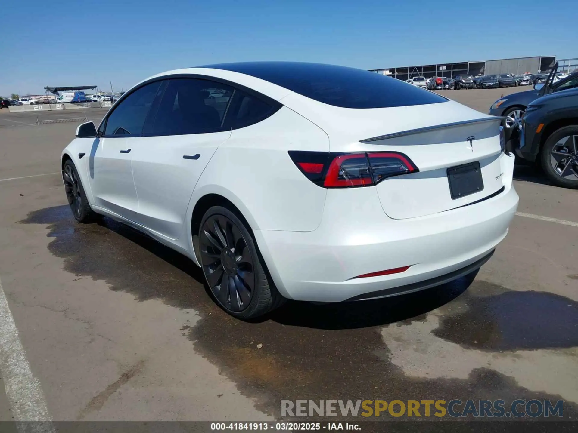 3 fotografías del automóvil dañado 5YJ3E1EC7PF432748 TESLA MODEL 3 2023
