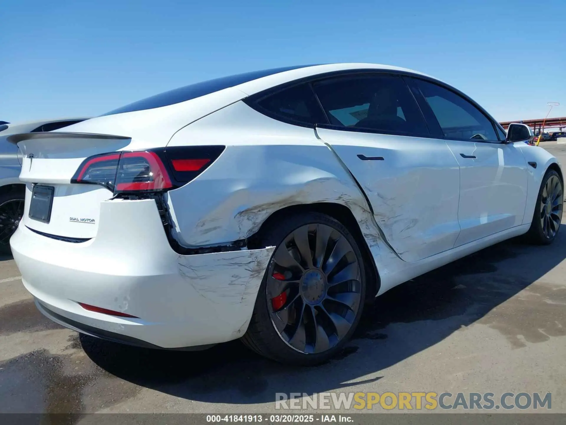 6 fotografías del automóvil dañado 5YJ3E1EC7PF432748 TESLA MODEL 3 2023