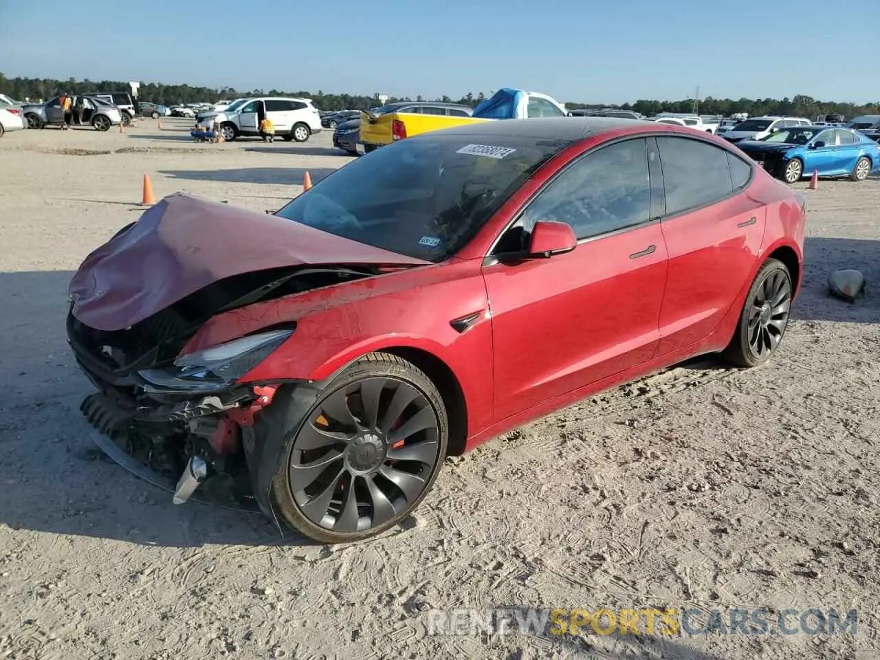1 fotografías del automóvil dañado 5YJ3E1EC7PF486616 TESLA MODEL 3 2023