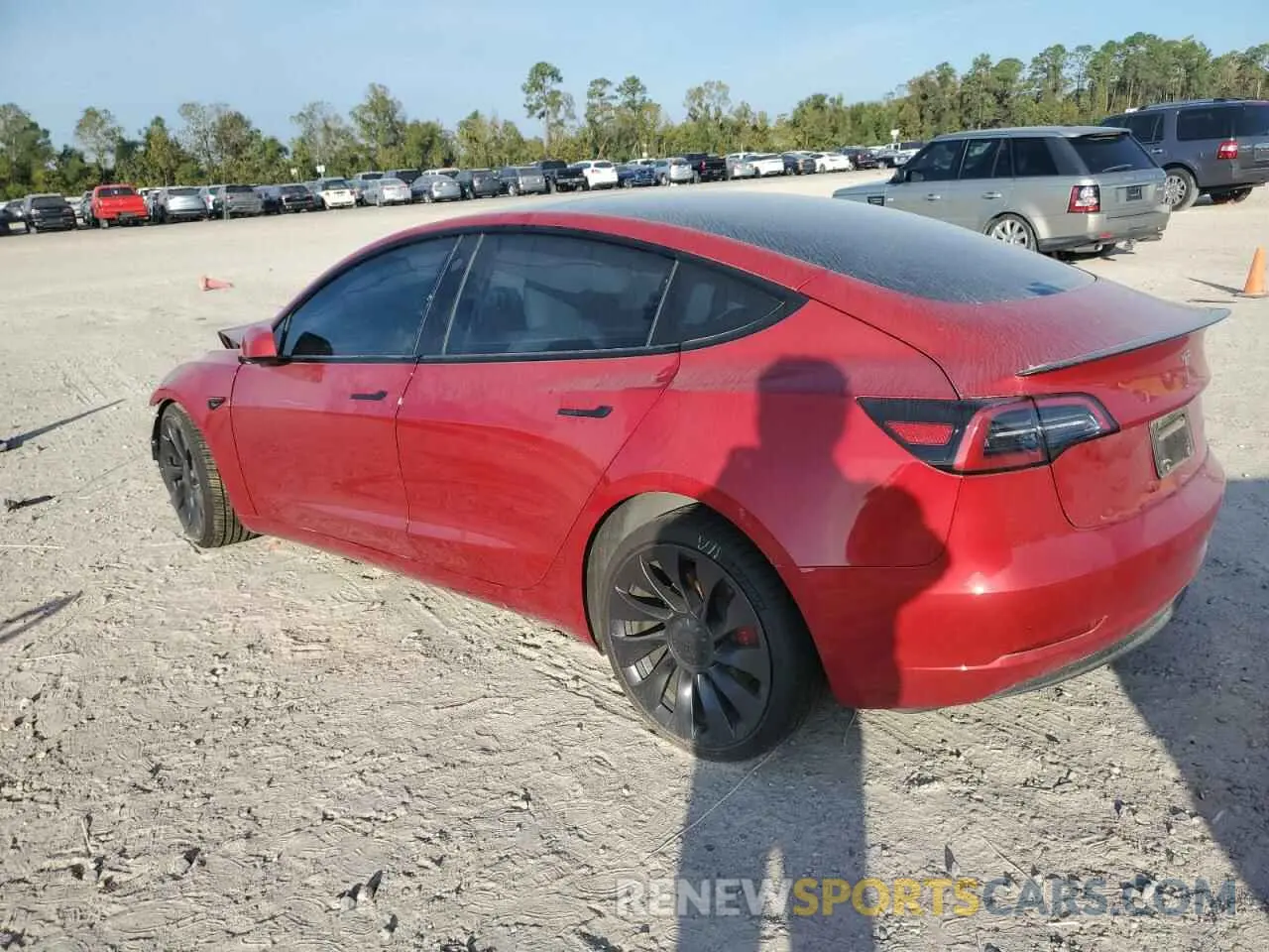 2 fotografías del automóvil dañado 5YJ3E1EC7PF486616 TESLA MODEL 3 2023