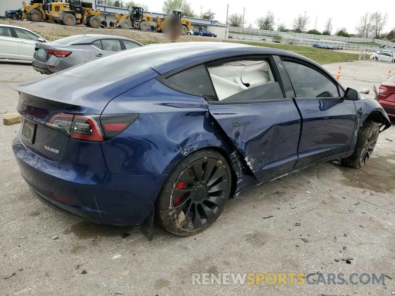 3 fotografías del automóvil dañado 5YJ3E1EC7PF488706 TESLA MODEL 3 2023