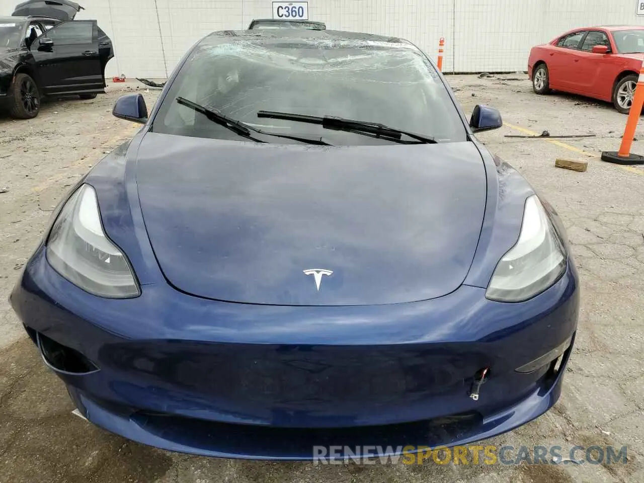5 fotografías del automóvil dañado 5YJ3E1EC7PF488706 TESLA MODEL 3 2023