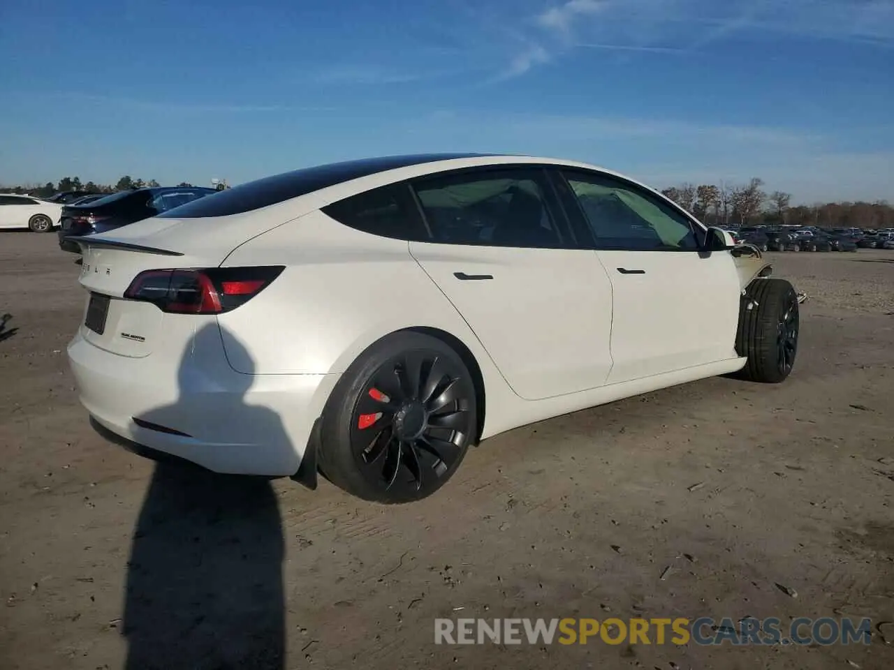 3 fotografías del automóvil dañado 5YJ3E1EC7PF601389 TESLA MODEL 3 2023