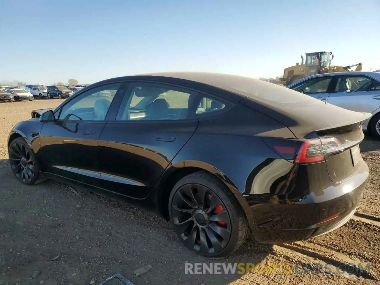 2 fotografías del automóvil dañado 5YJ3E1EC8PF409012 TESLA MODEL 3 2023