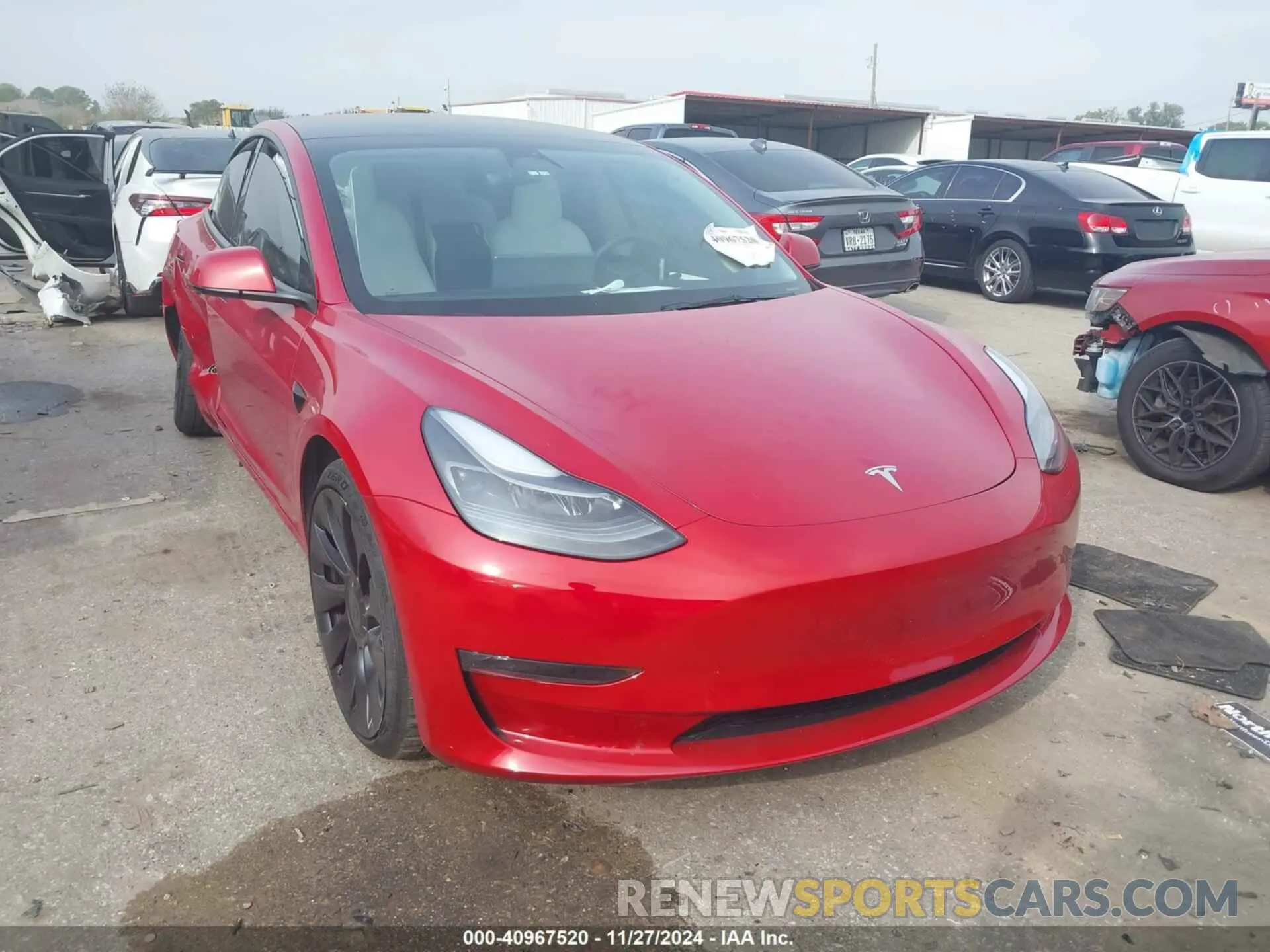 1 fotografías del automóvil dañado 5YJ3E1EC8PF431818 TESLA MODEL 3 2023