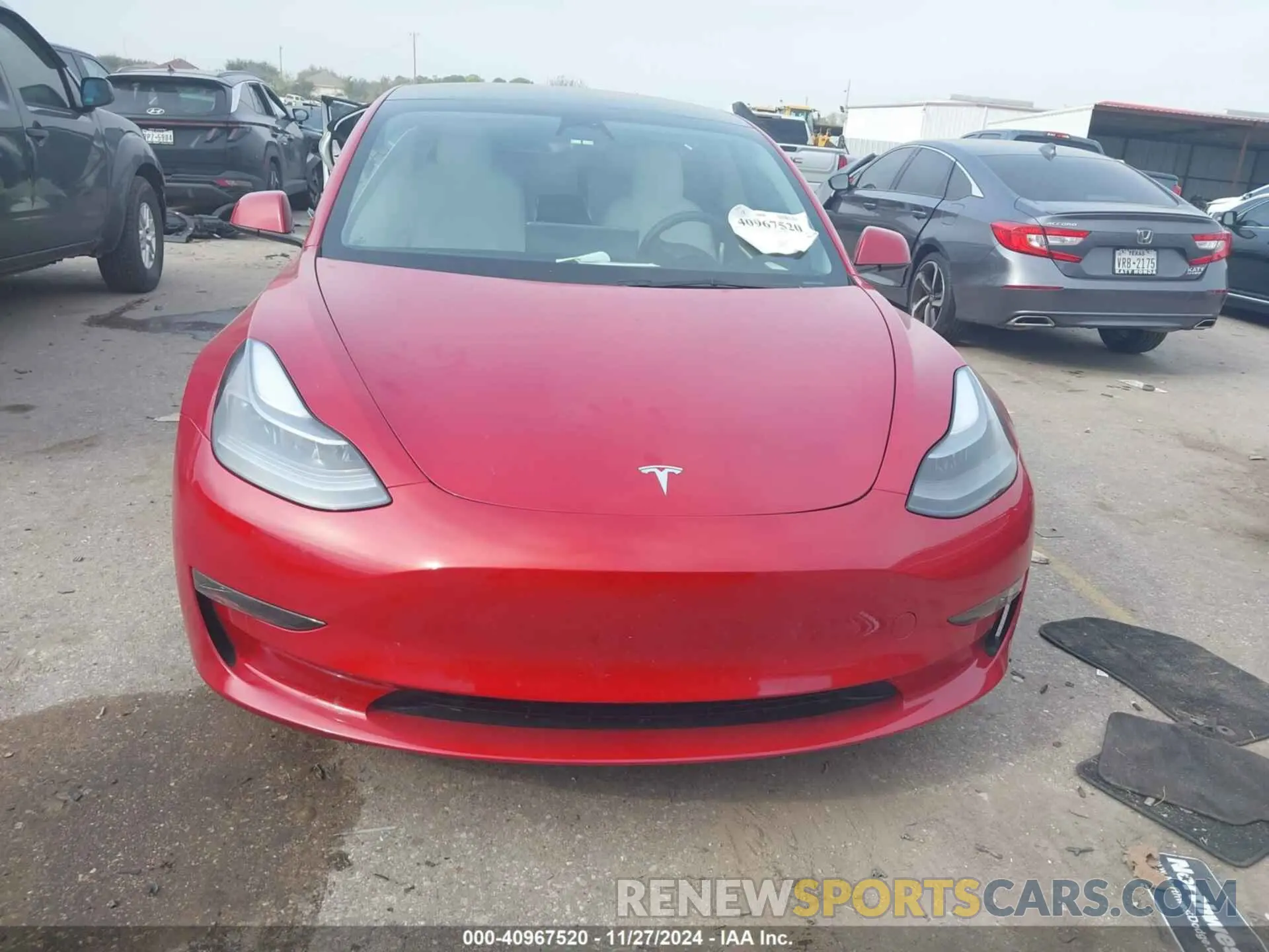 12 fotografías del automóvil dañado 5YJ3E1EC8PF431818 TESLA MODEL 3 2023