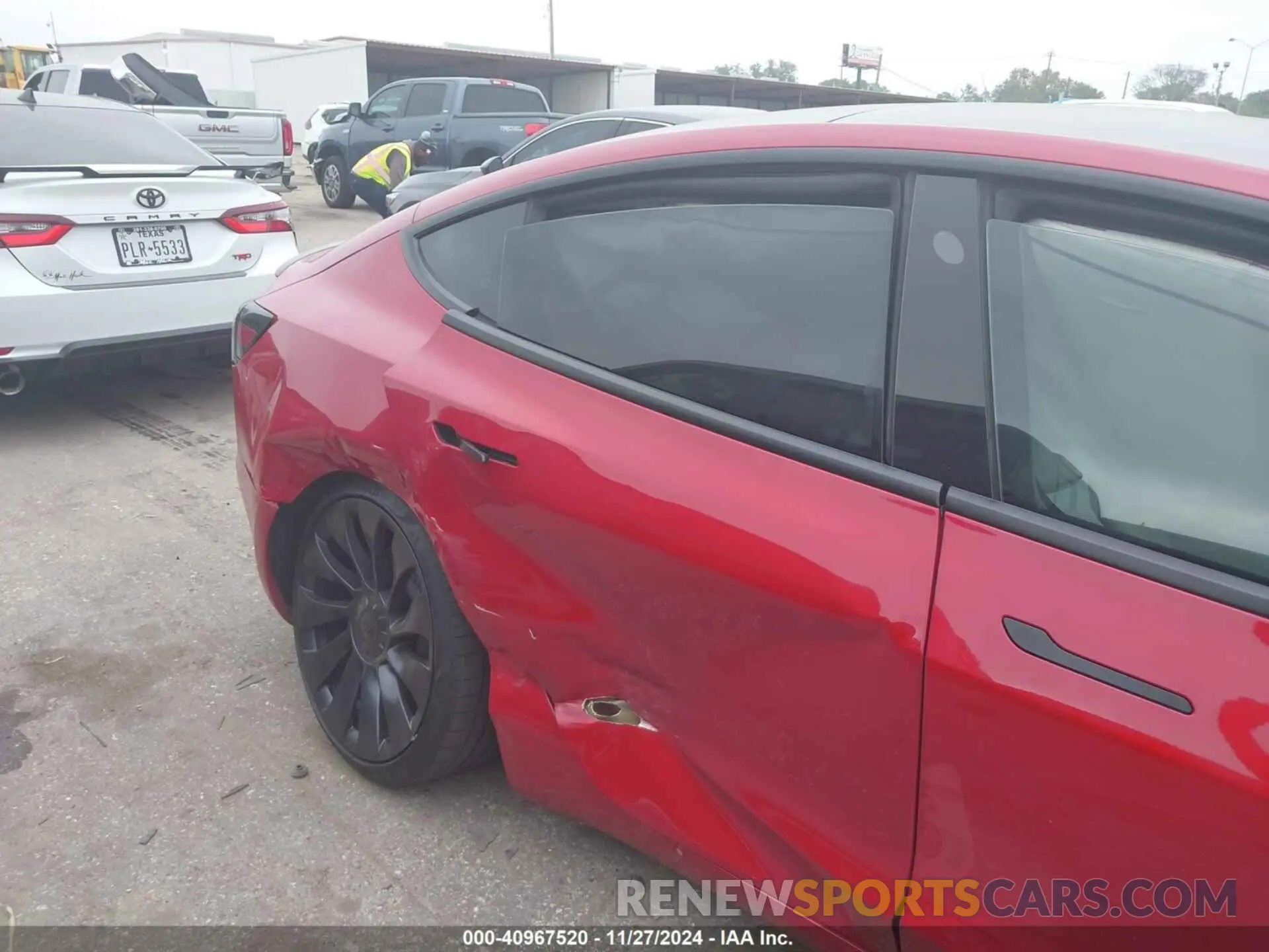 6 fotografías del automóvil dañado 5YJ3E1EC8PF431818 TESLA MODEL 3 2023