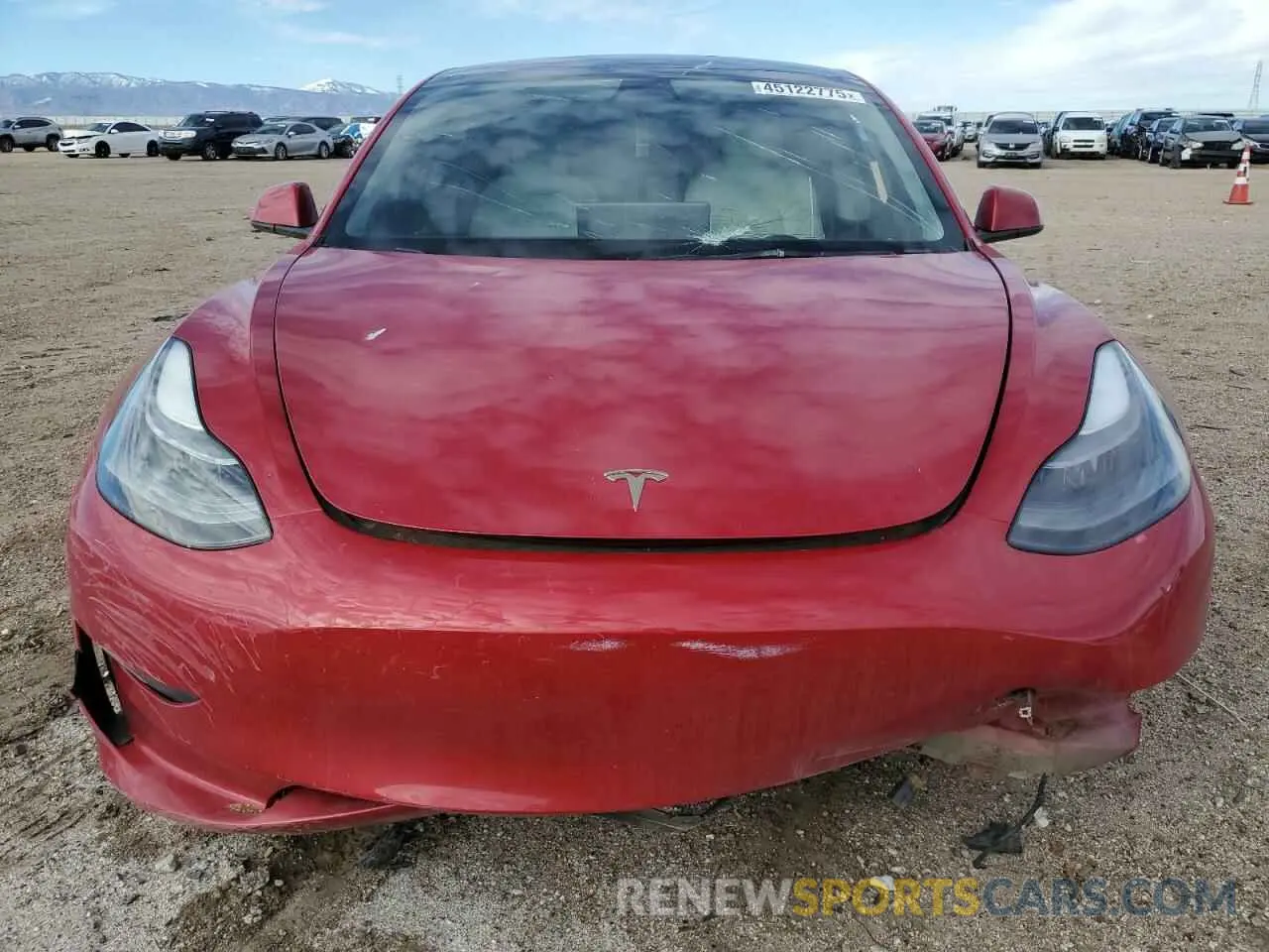 5 fotografías del automóvil dañado 5YJ3E1EC8PF472031 TESLA MODEL 3 2023