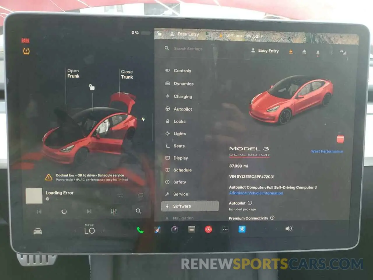 9 fotografías del automóvil dañado 5YJ3E1EC8PF472031 TESLA MODEL 3 2023