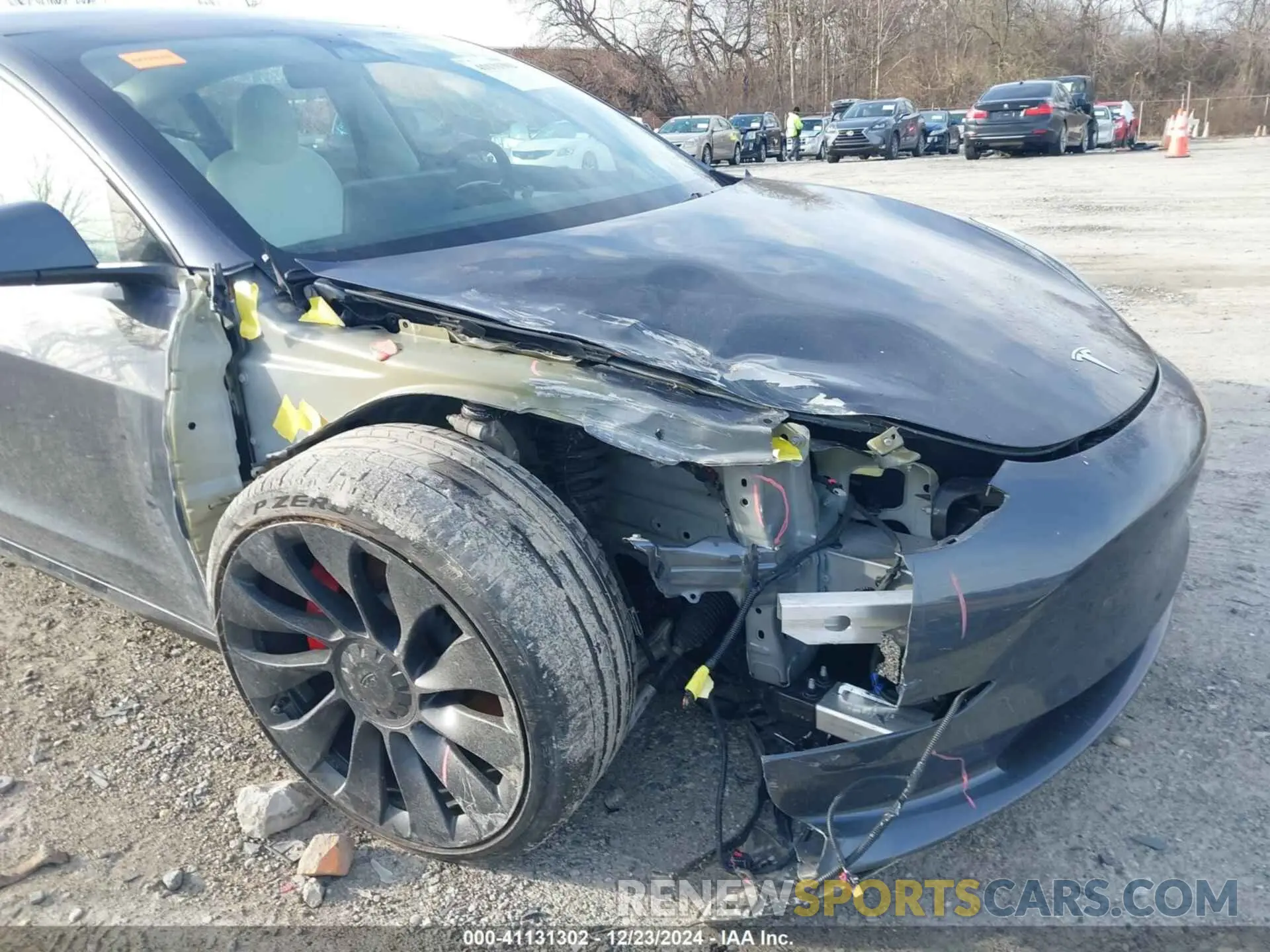 6 fotografías del automóvil dañado 5YJ3E1EC8PF623000 TESLA MODEL 3 2023
