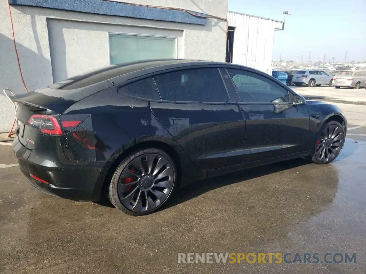 3 fotografías del automóvil dañado 5YJ3E1EC8PF635504 TESLA MODEL 3 2023