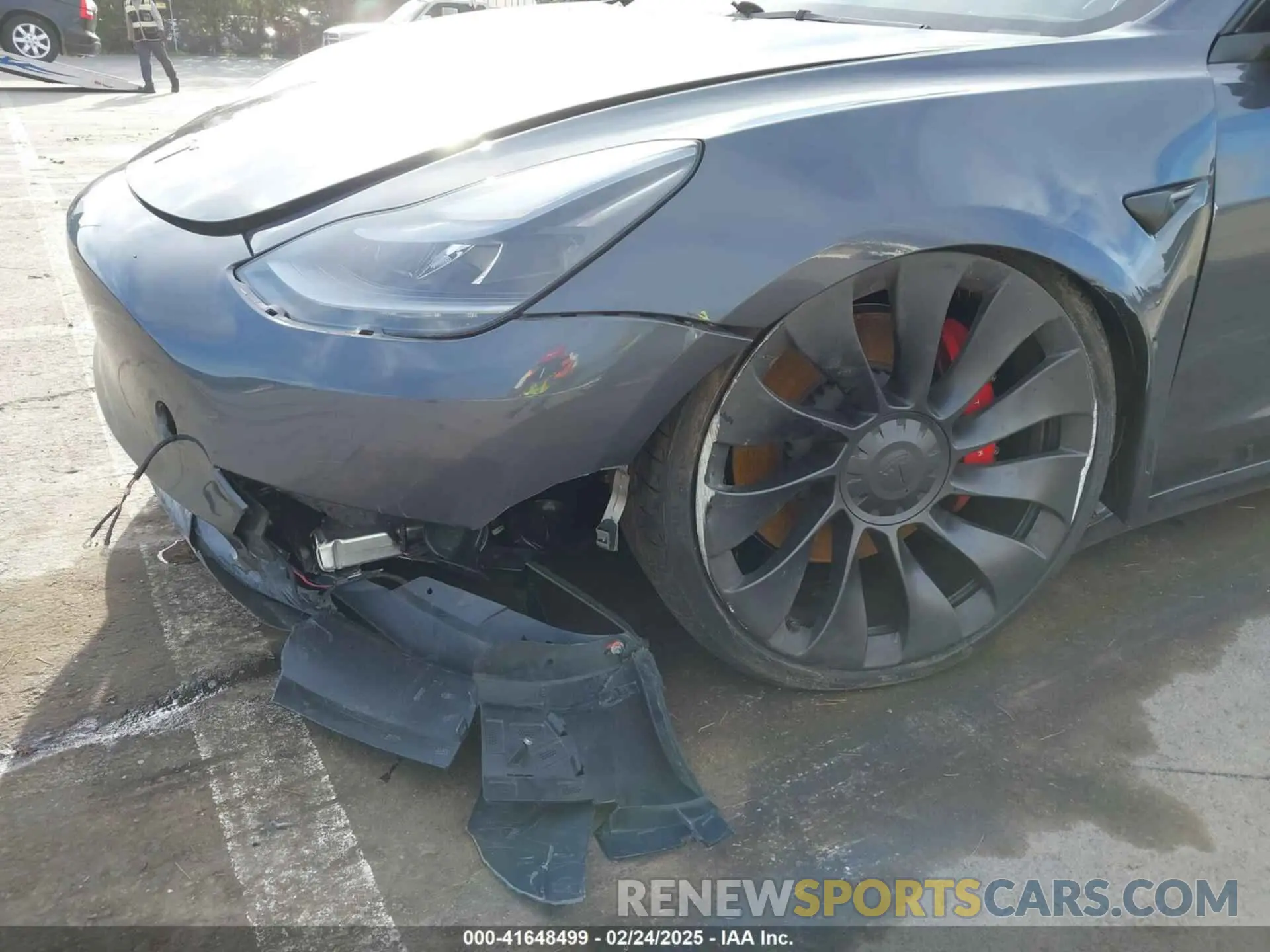 6 fotografías del automóvil dañado 5YJ3E1EC8PF683780 TESLA MODEL 3 2023