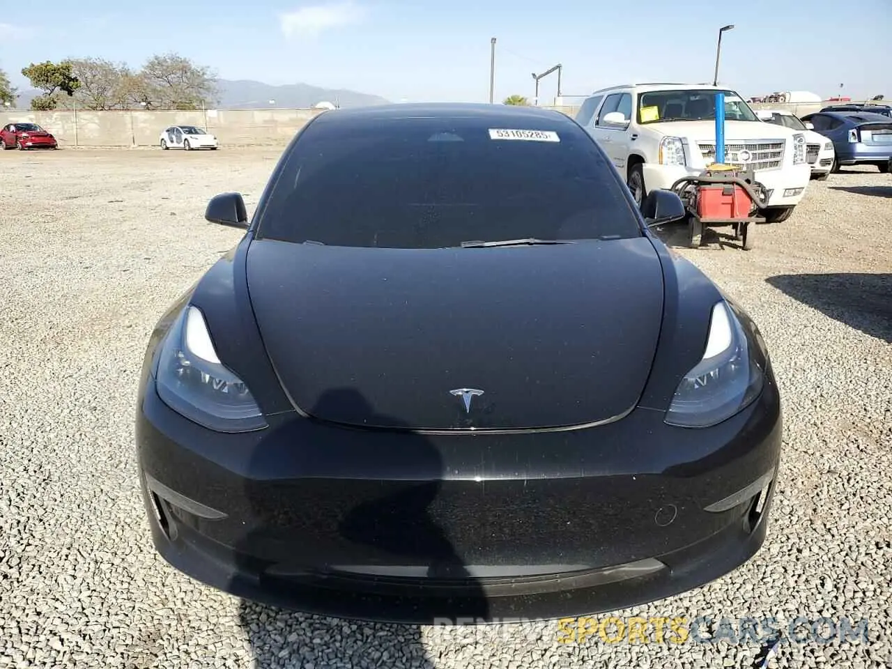 5 fotografías del automóvil dañado 5YJ3E1EC9PF414218 TESLA MODEL 3 2023