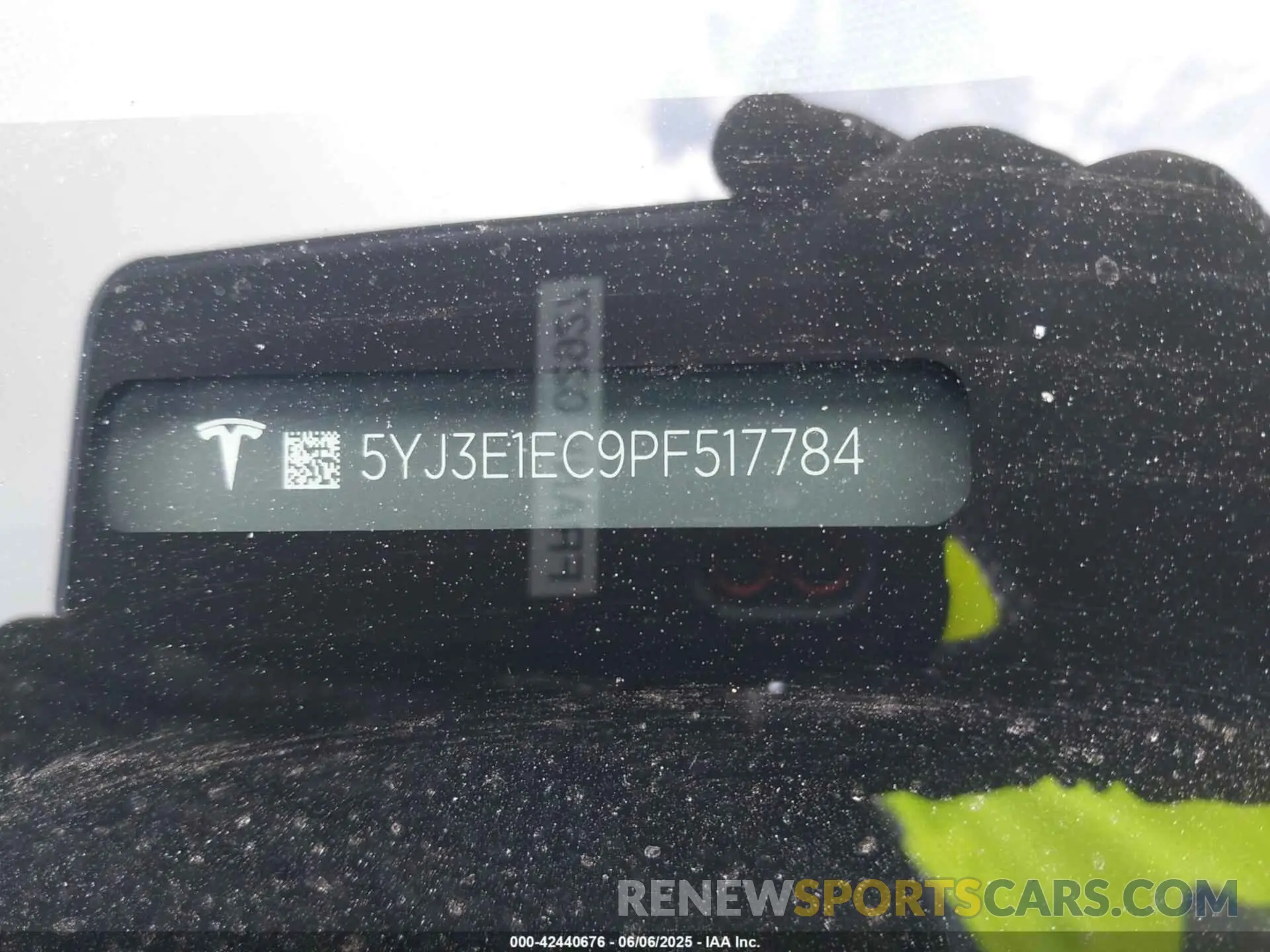 9 fotografías del automóvil dañado 5YJ3E1EC9PF517784 TESLA MODEL 3 2023