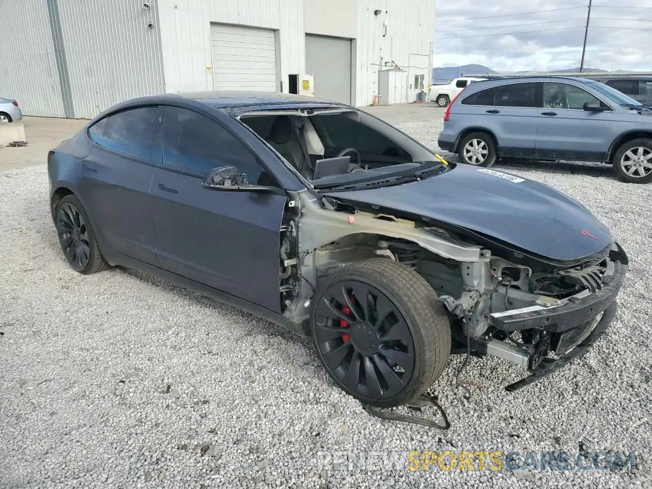 4 fotografías del automóvil dañado 5YJ3E1EC9PF603256 TESLA MODEL 3 2023